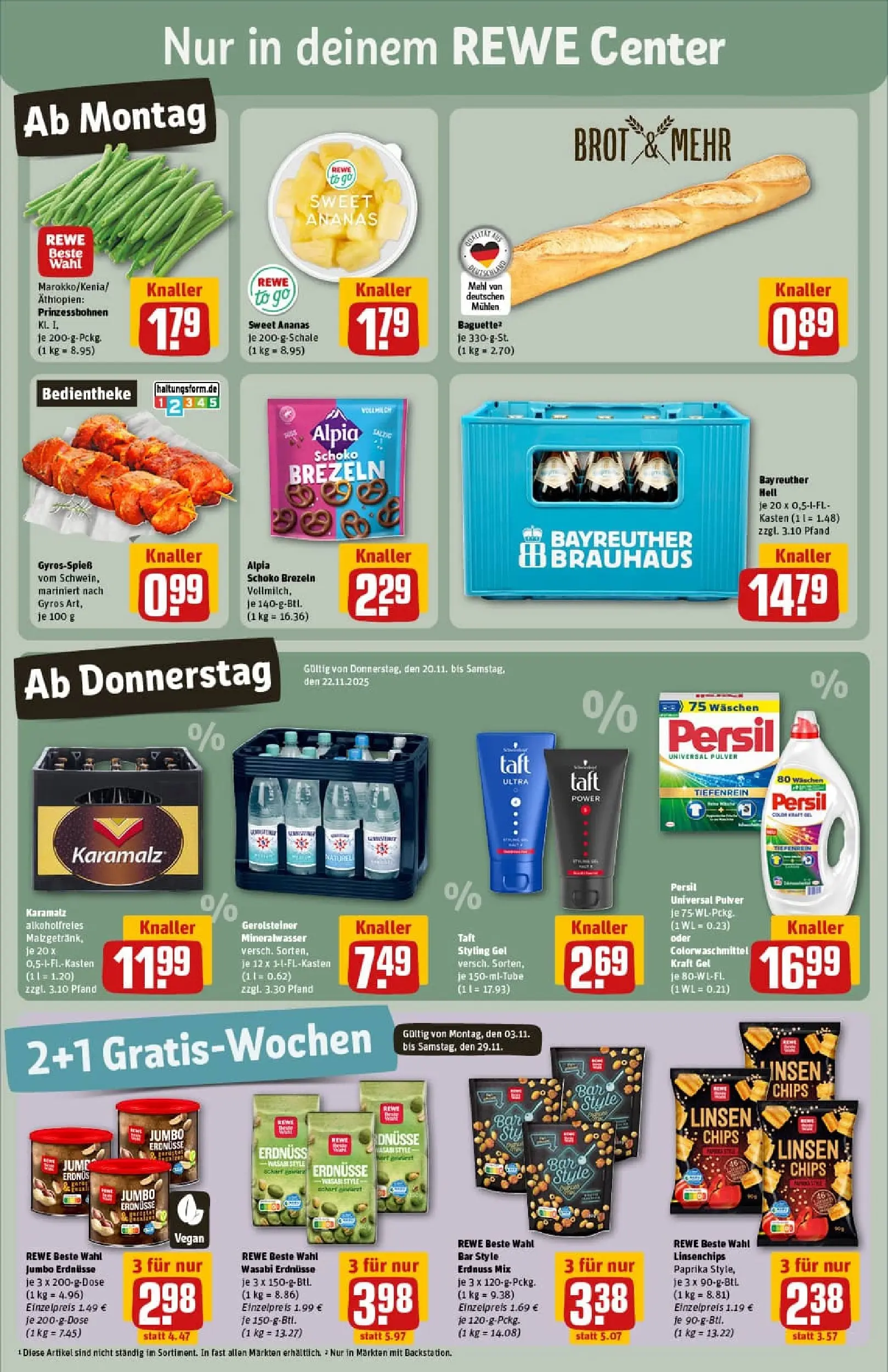 REWE Prospekt ab 17.11.2025 zum Blättern » Angebote | Seite: 5 | Produkte: Milch, Butter, Rum, Zucker