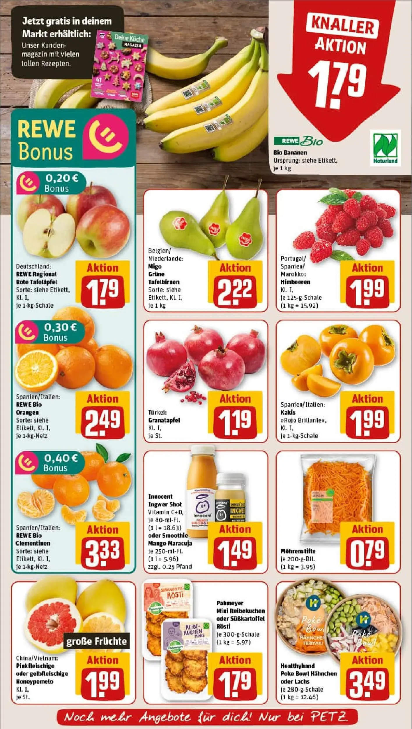 REWE Prospekt ab 17.11.2025 zum Blättern » Angebote | Seite: 8 | Produkte: Hahnchen, Theke, Schweinefleisch, Steak