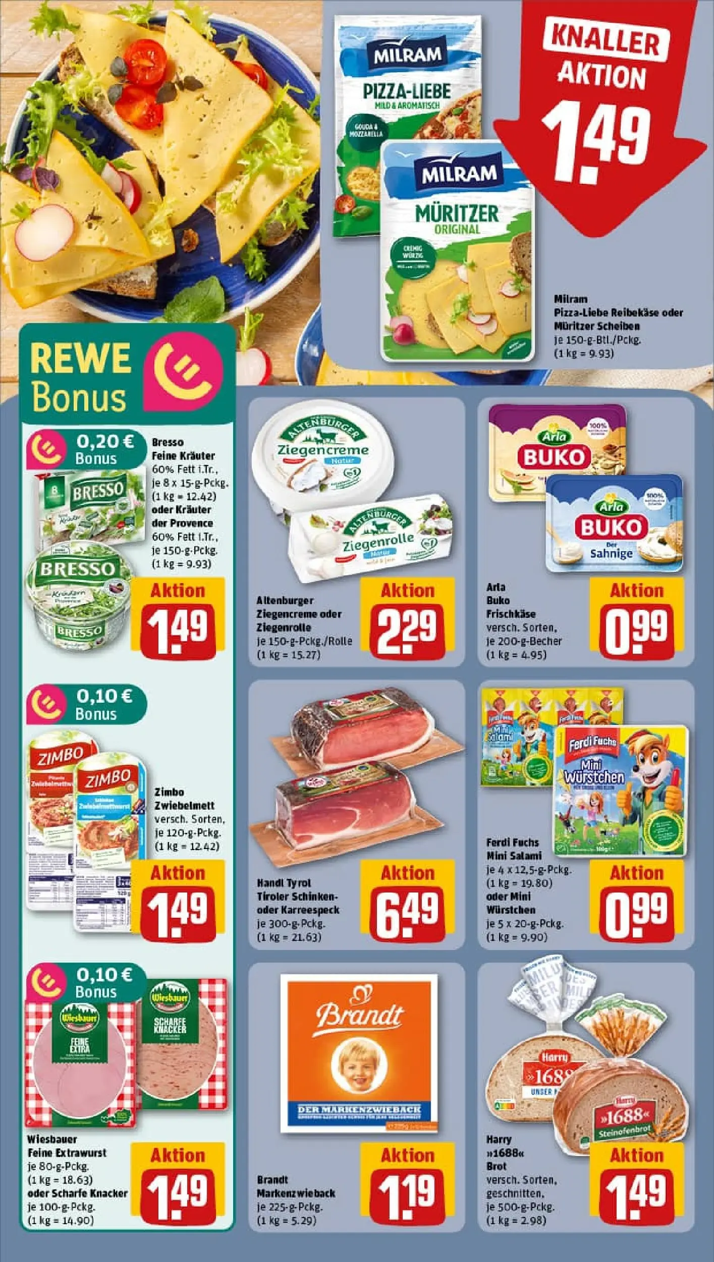 REWE Prospekt ab 17.11.2025 zum Blättern » Angebote | Seite: 14 | Produkte: Iglo, Frosta, Gyros, Bourbon