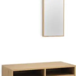 JYSK Cuier hol RAVSTED oglindă 2 sertare stejar cald