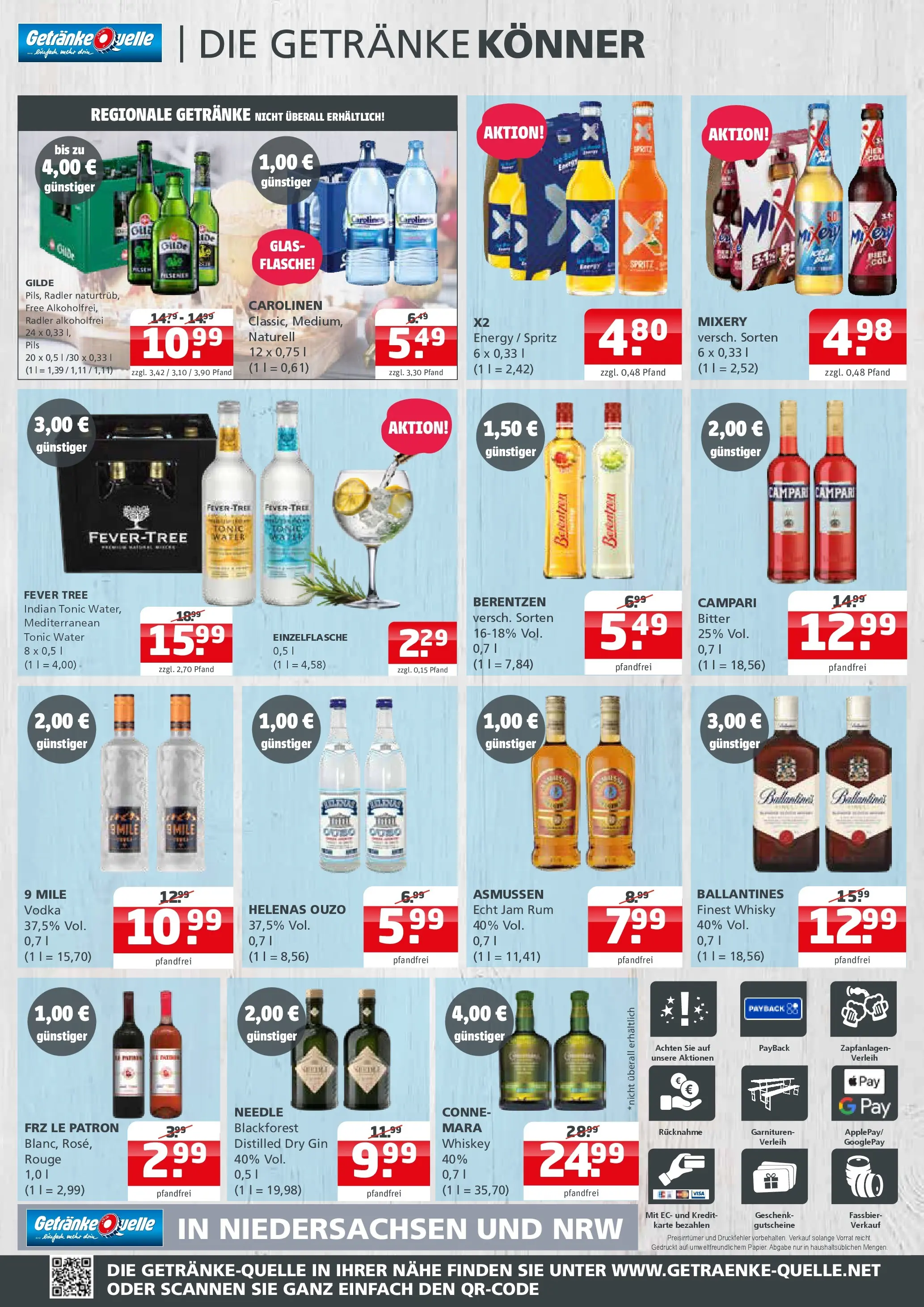 Entdecke - Getränke Quelle: Getränkeangebote (ab 23.11.2025) zum Blättern | Seite: 4 | Produkte: Ouzo, Mixery, Vodka, Berentzen