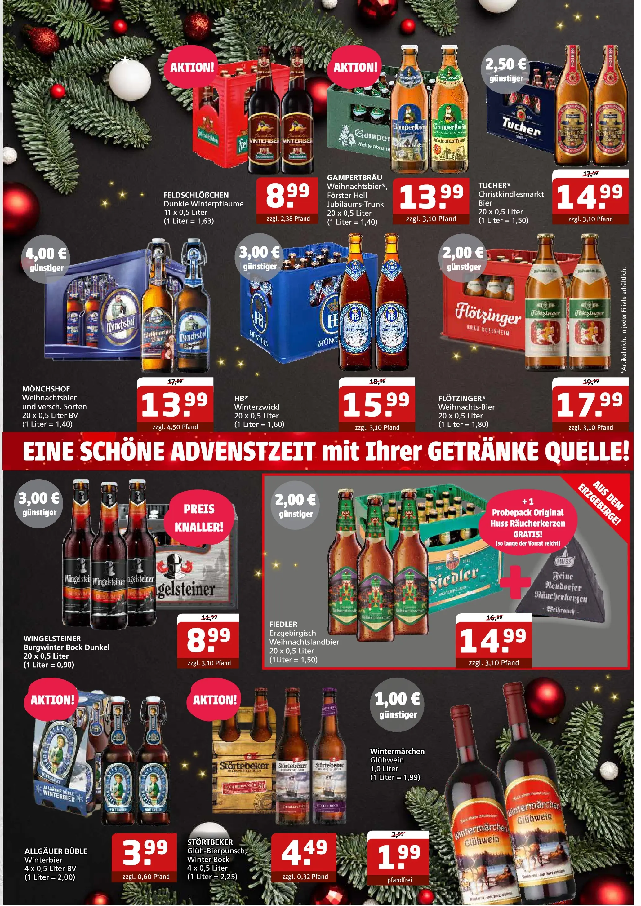 Entdecke - Getränke Quelle: Getränkeangebote (ab 23.11.2025) zum Blättern | Seite: 4 | Produkte: Monchshof, Bier