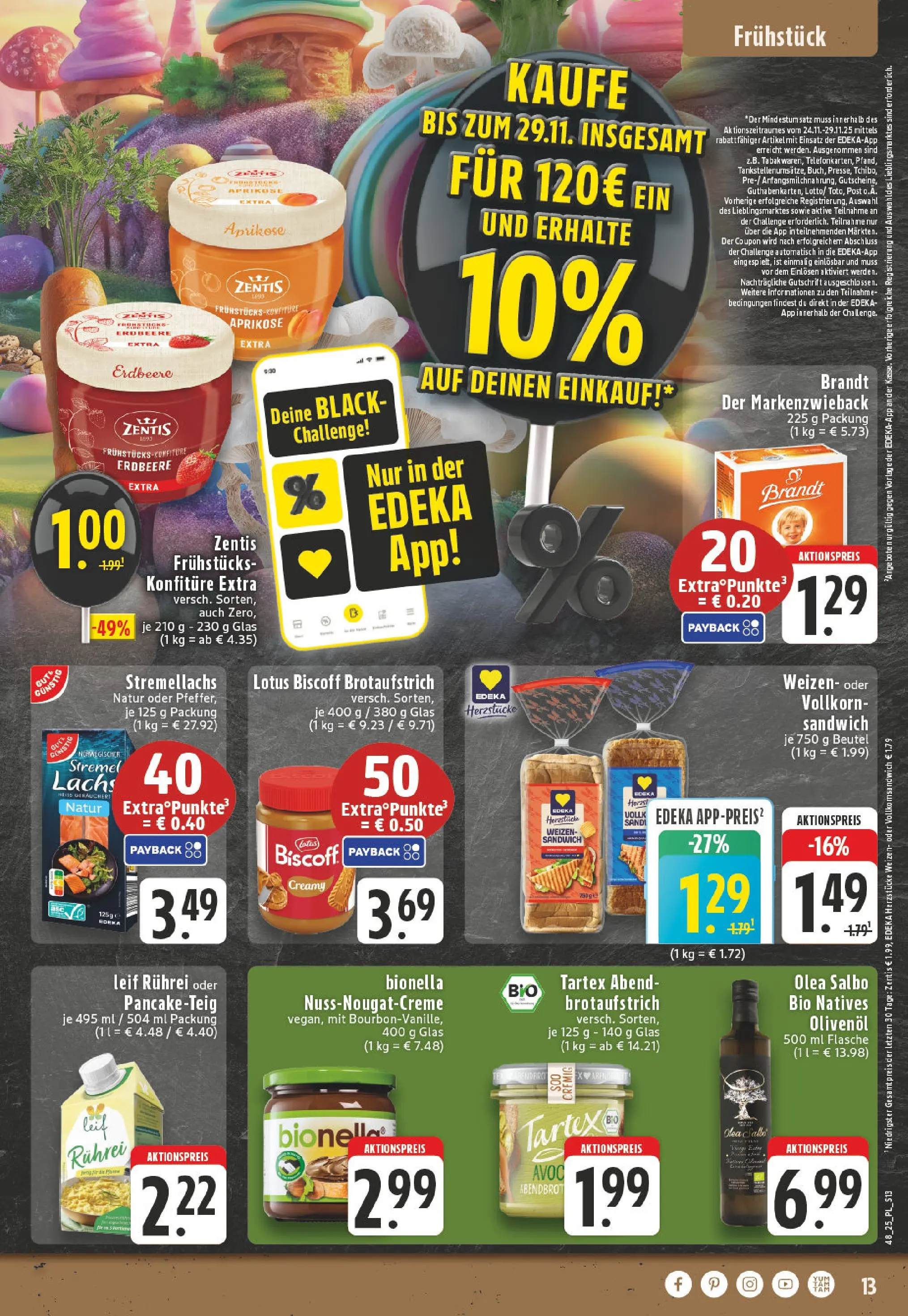 Edeka prospekt Castrop-Rauxel	 (ab 23.11.2025) » Angebote Online | Seite: 13 | Produkte: Olivenol, Lachs