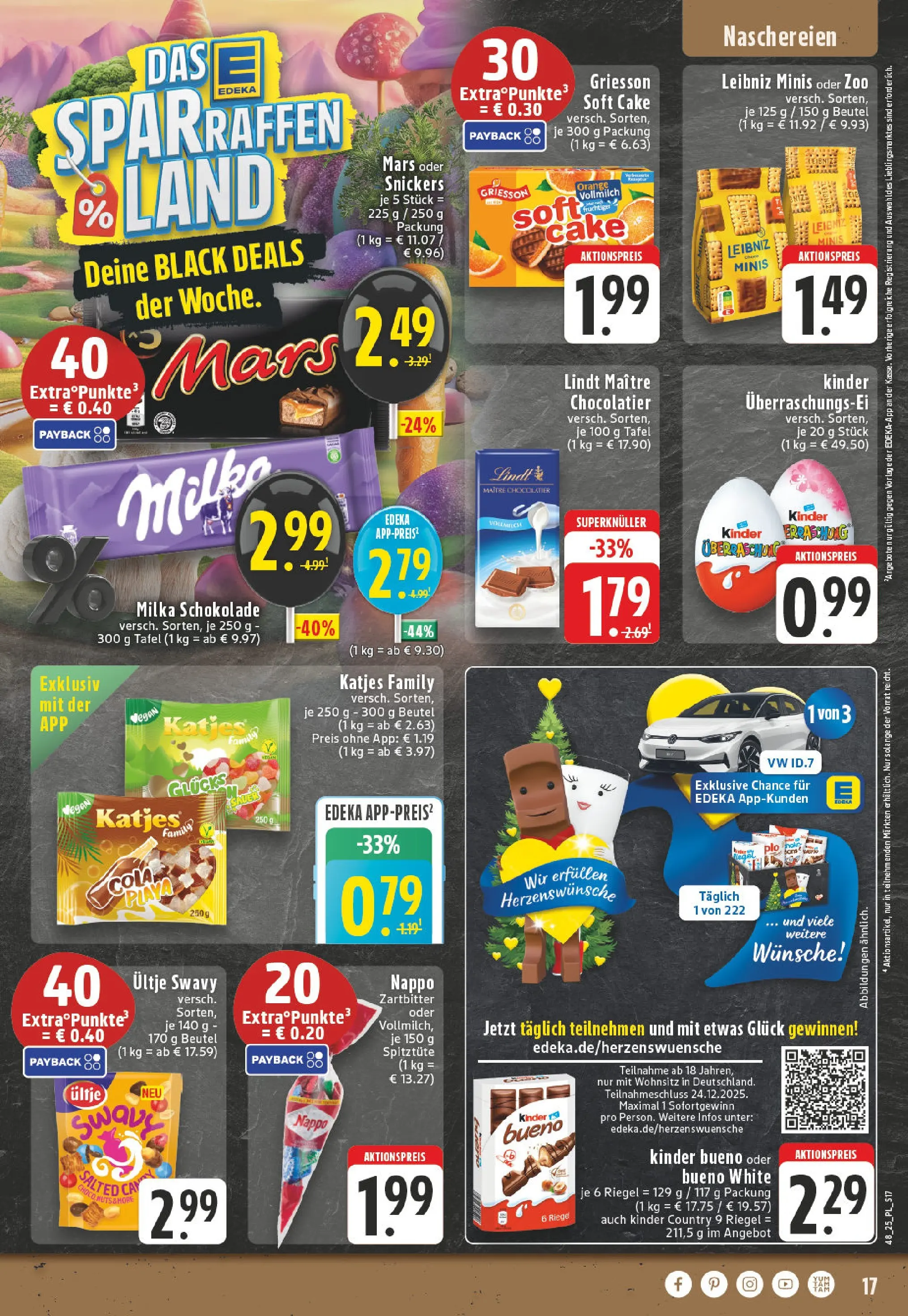Edeka prospekt Castrop-Rauxel	 (ab 23.11.2025) » Angebote Online | Seite: 17 | Produkte: Schokolade, Katjes, Milka, Mars