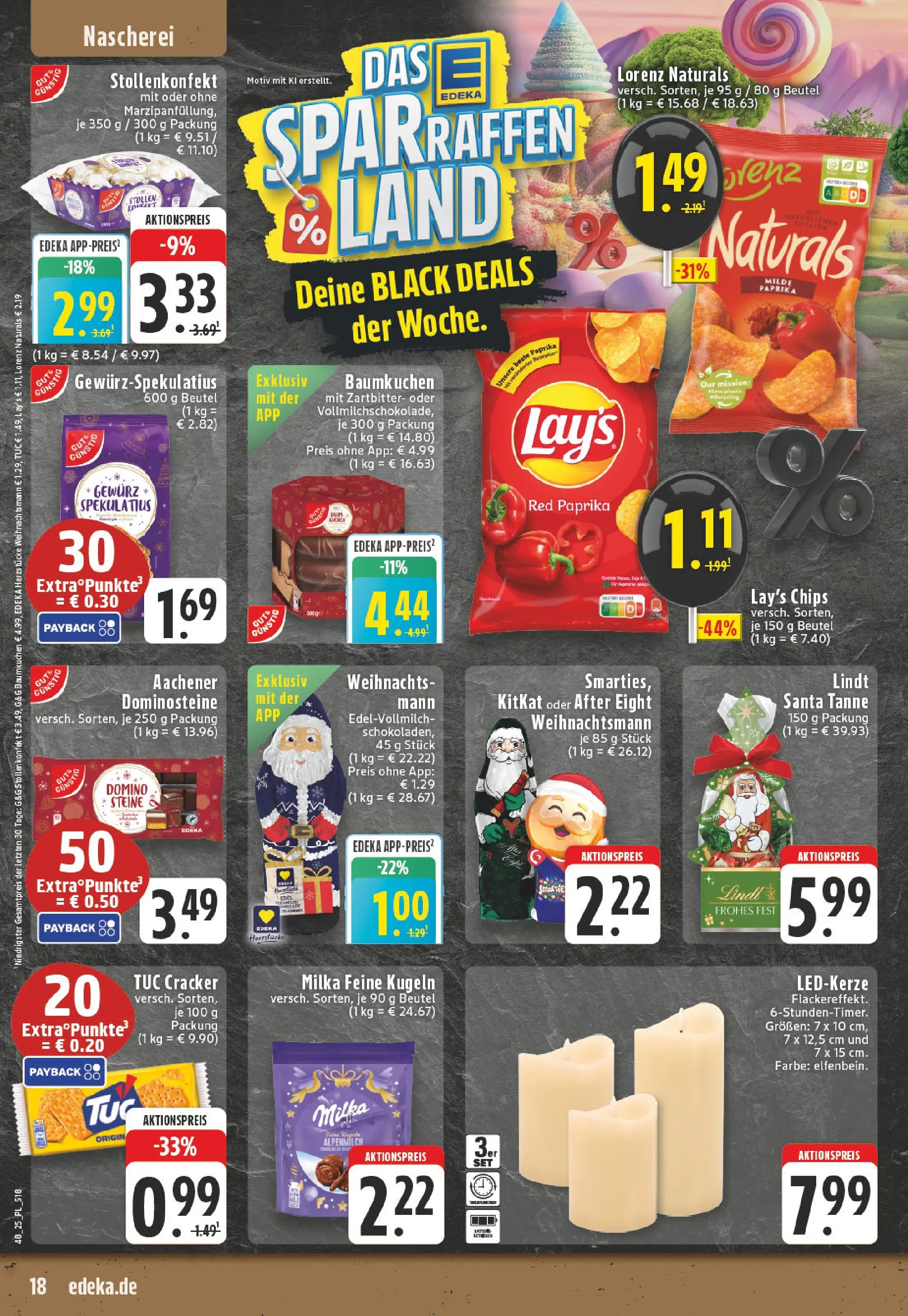 Edeka prospekt Castrop-Rauxel	 (ab 23.11.2025) » Angebote Online | Seite: 18 | Produkte: Milka, Paprika, Lindt, Chips