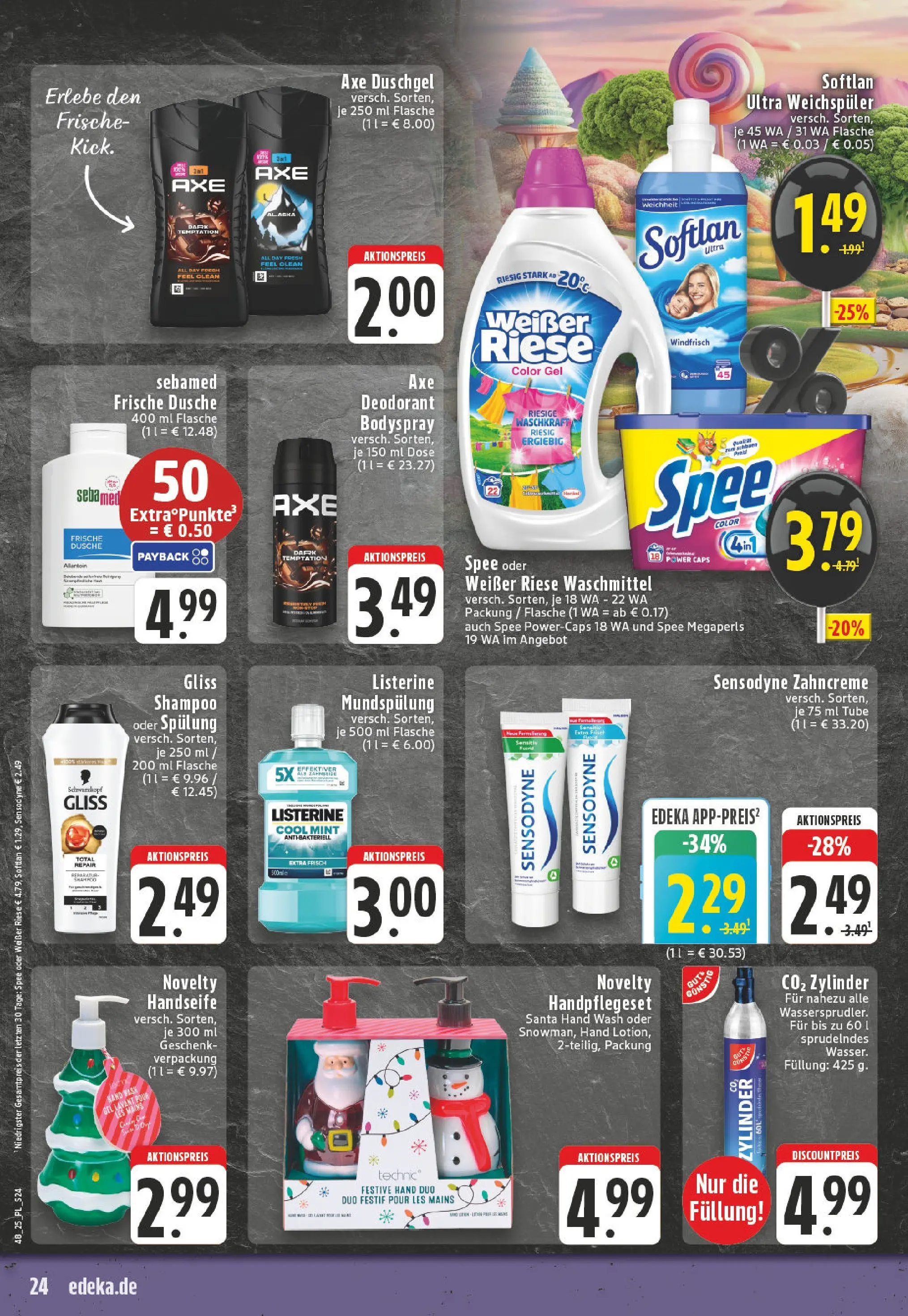 Edeka prospekt Castrop-Rauxel	 (ab 23.11.2025) » Angebote Online | Seite: 24 | Produkte: Dusche, Duschgel, Weichspüler, Waschmittel