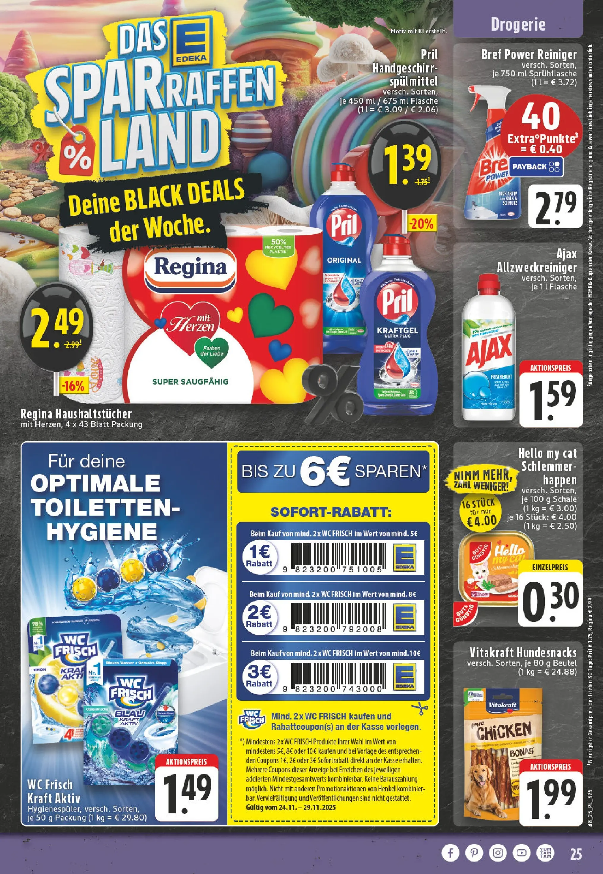 Edeka prospekt Castrop-Rauxel	 (ab 23.11.2025) » Angebote Online | Seite: 25 | Produkte: Wc frisch, Pril