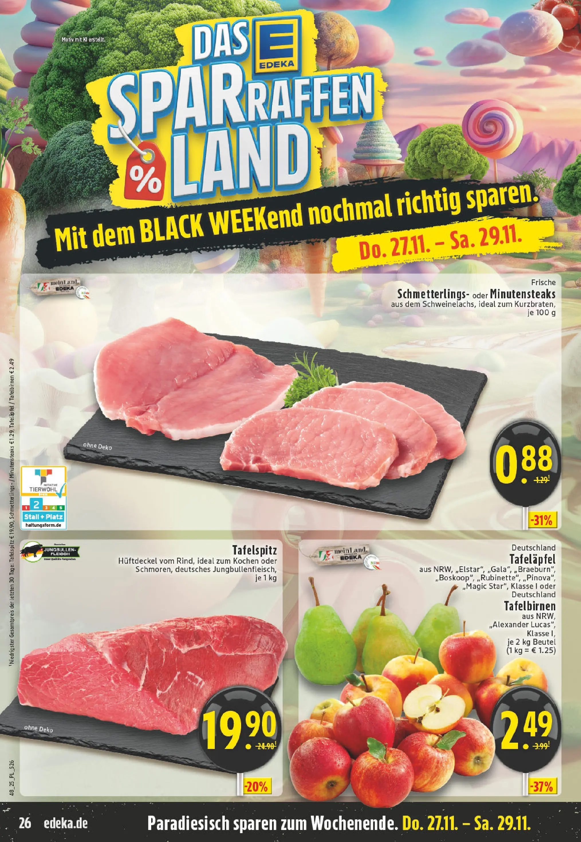 Edeka prospekt Castrop-Rauxel	 (ab 23.11.2025) » Angebote Online | Seite: 26 | Produkte: Tafelspitz, Fleisch