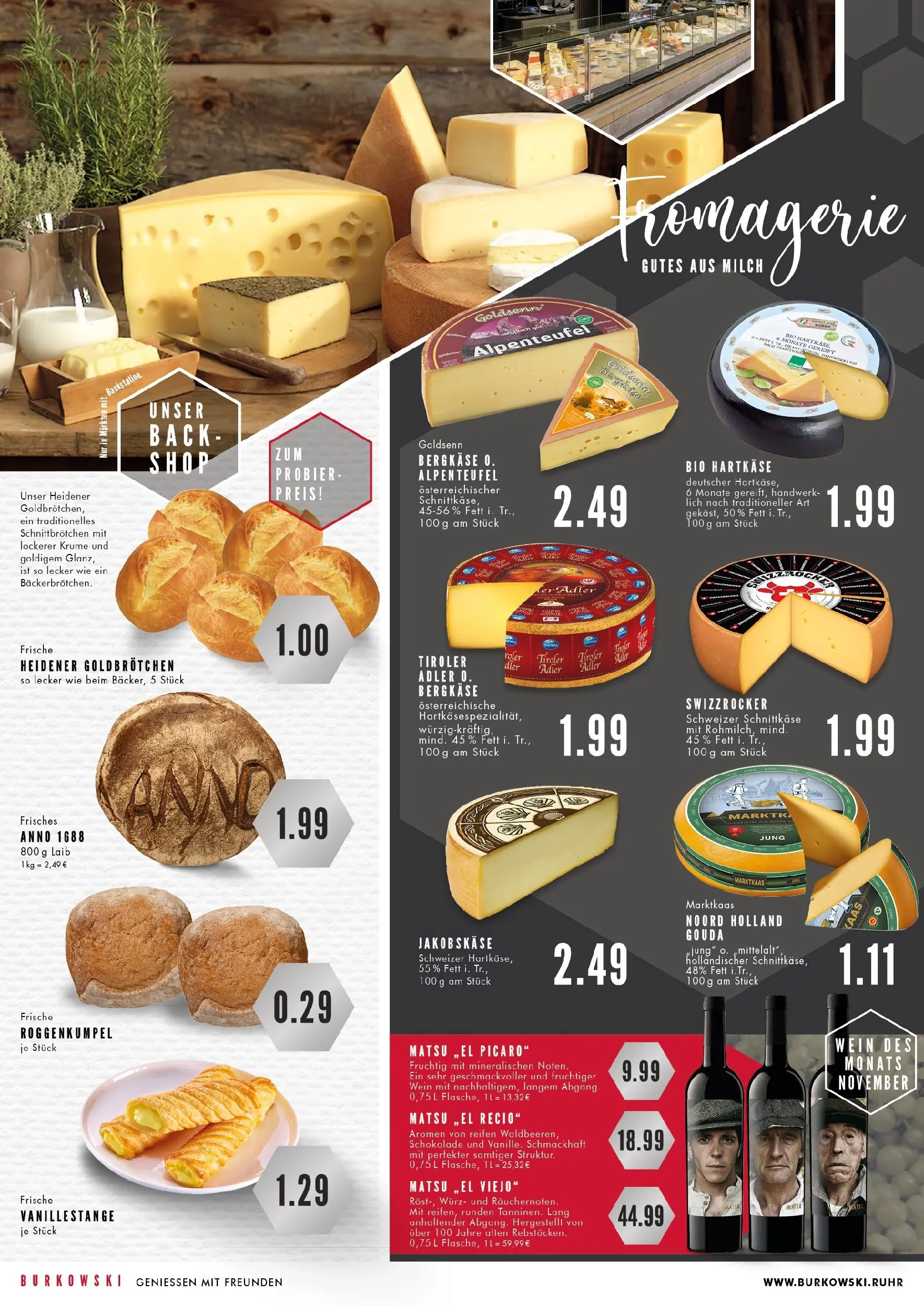 Edeka prospekt Essen	 (ab 23.11.2025) » Angebote Online | Seite: 2 | Produkte: Milch, Schokolade, Gouda, Wein