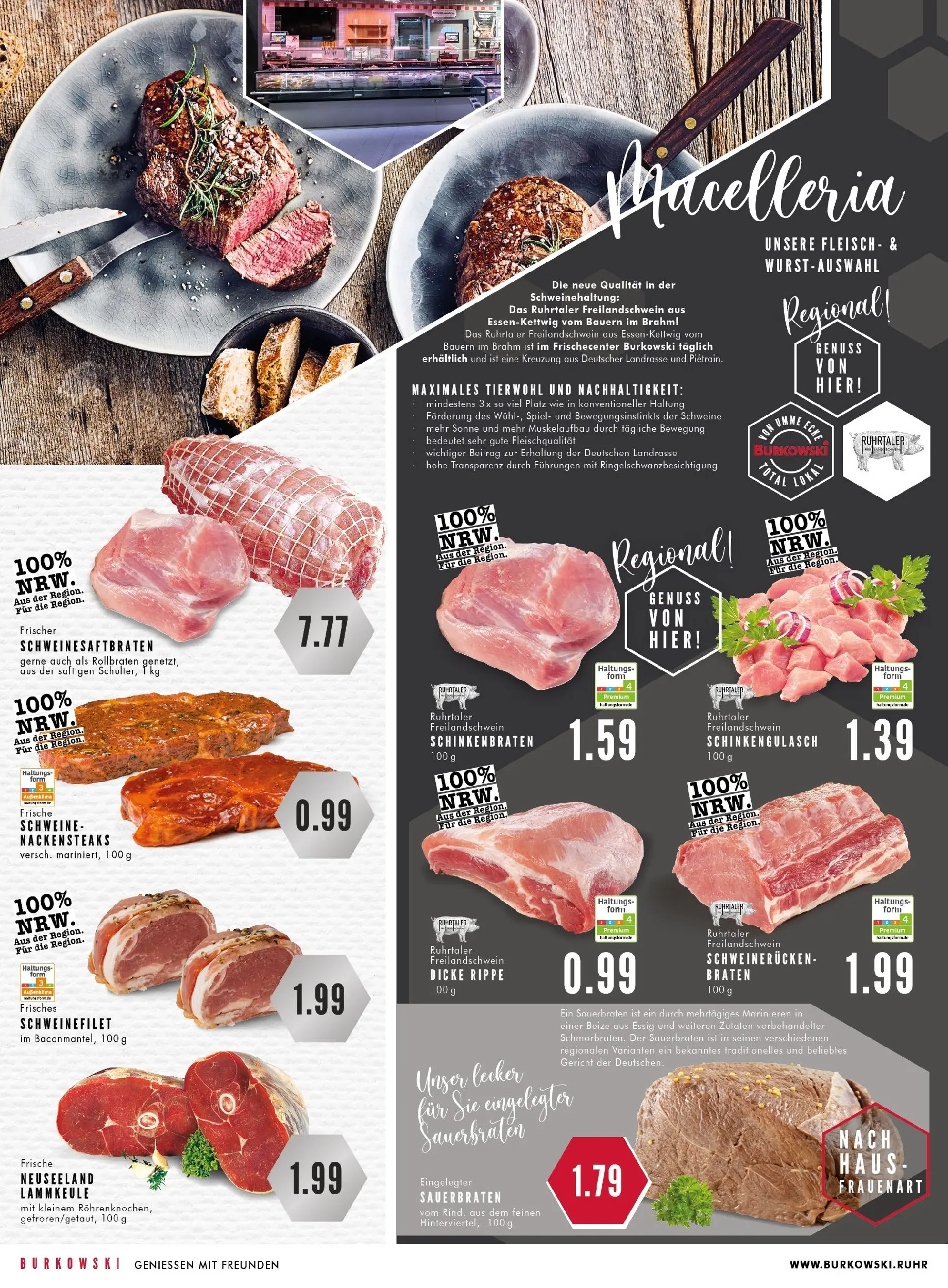 Edeka prospekt Essen	 (ab 23.11.2025) » Angebote Online | Seite: 4 | Produkte: Spiel, Schweinefilet, Schweinerucken, Fleisch