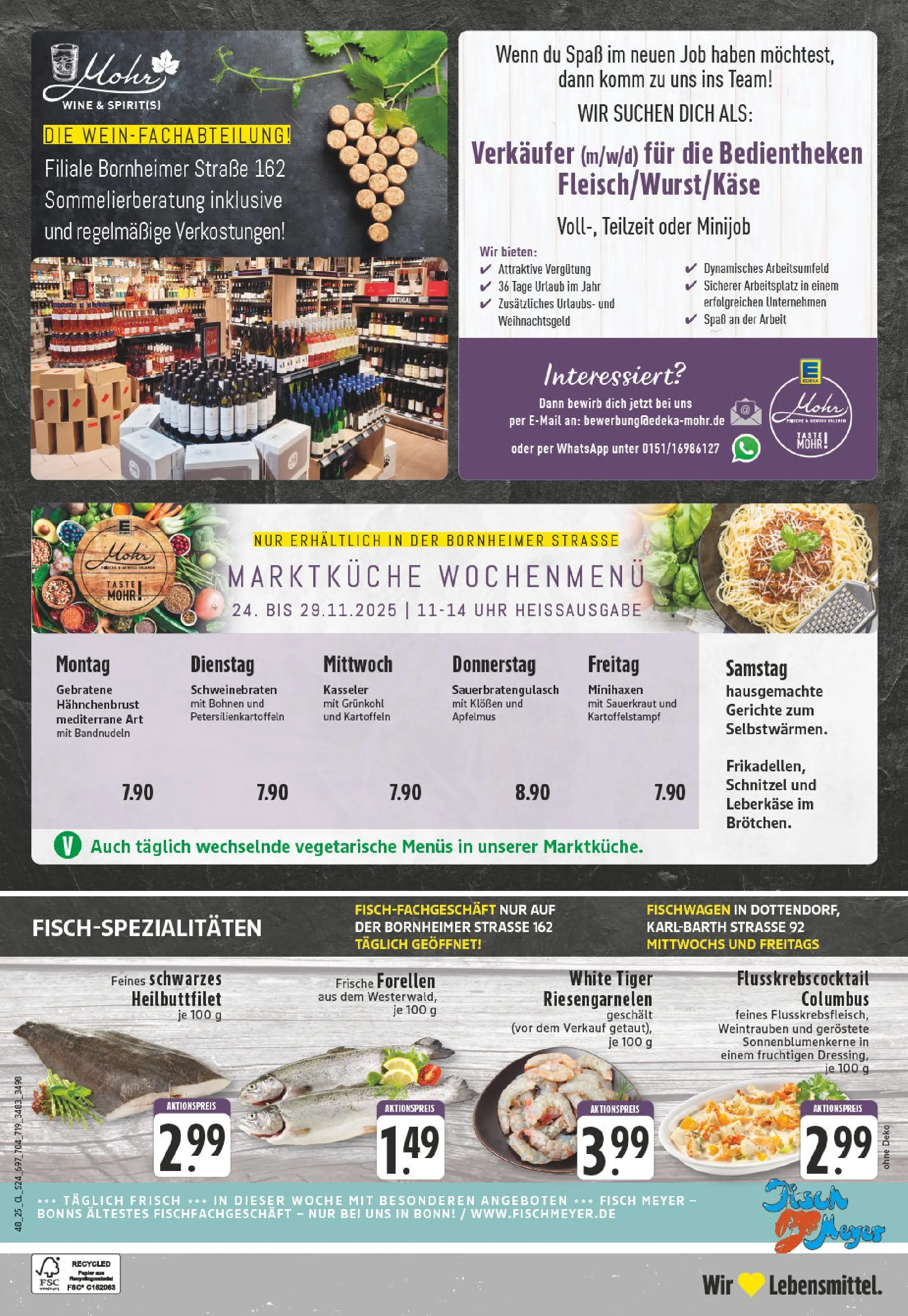 Edeka prospekt Bonn	 (ab 23.11.2025) » Angebote Online | Seite: 24 | Produkte: Tisch, Schnitzel, Hahnchenbrust, Leberkase