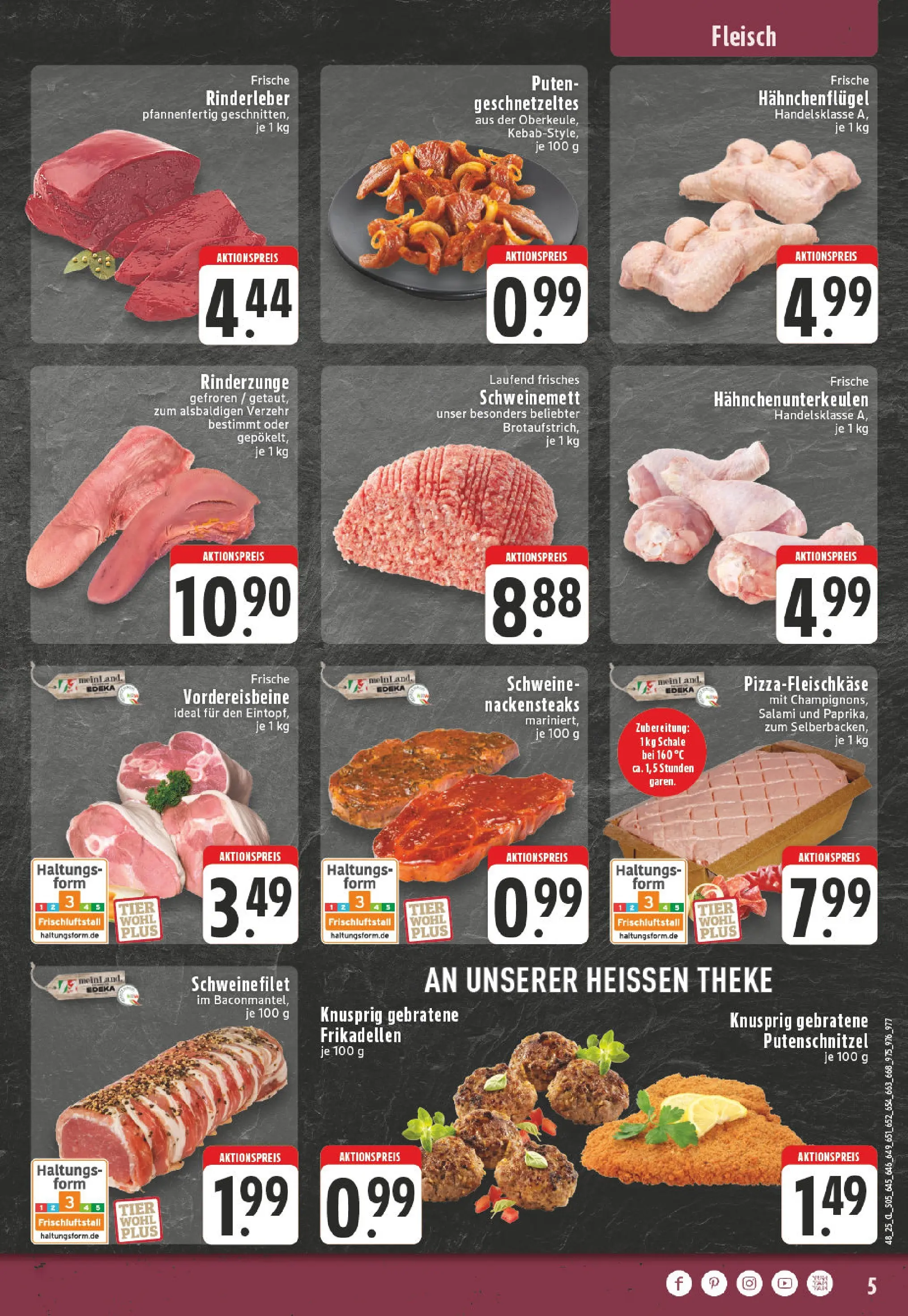 Edeka prospekt Duisburg Homberg-Hochheide	 (ab 23.11.2025) » Angebote Online | Seite: 5 | Produkte: Nackensteaks, Theke, Putenschnitzel, Pizza