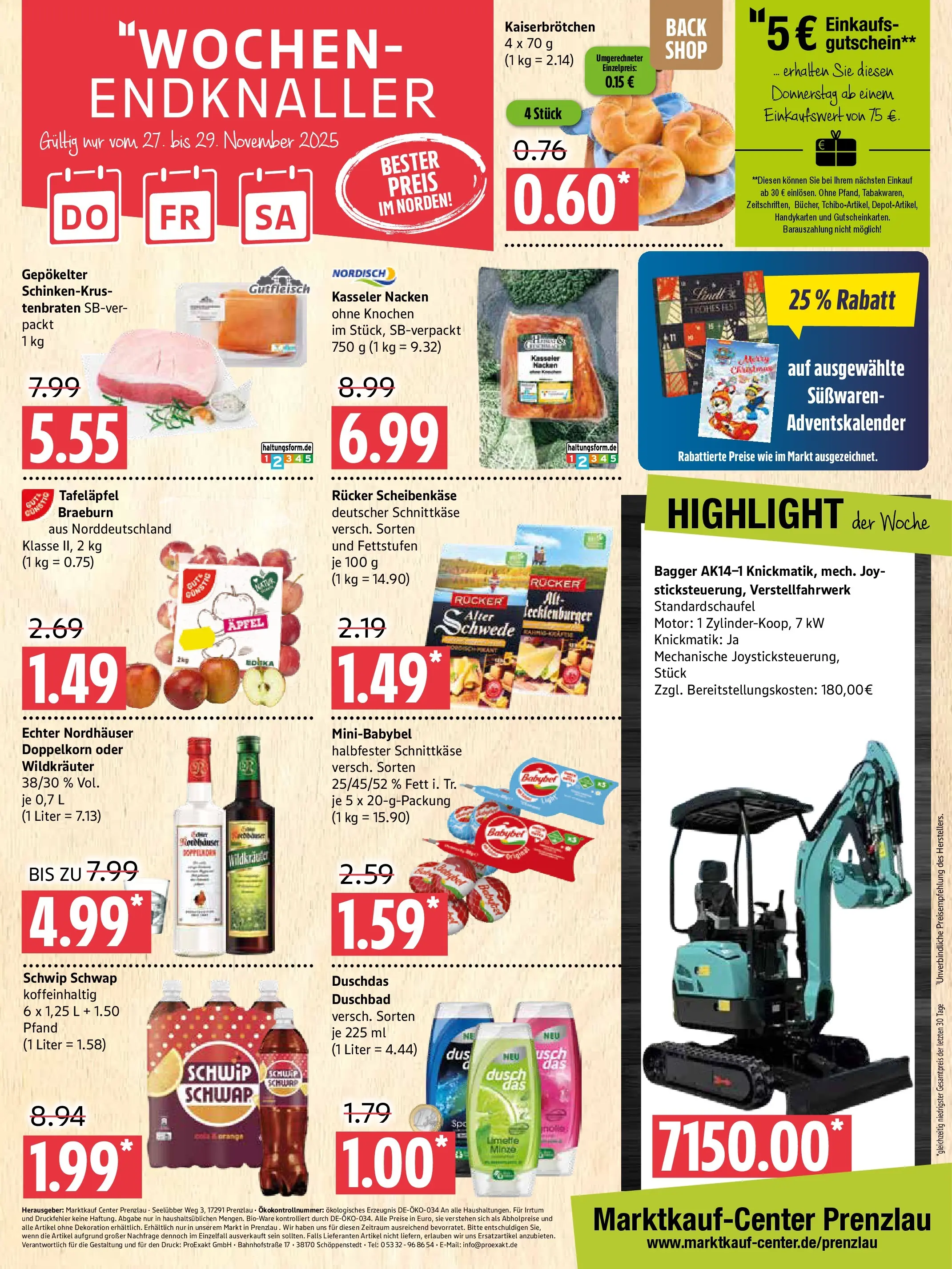 Edeka prospekt Prenzlau	 (ab 23.11.2025) » Angebote Online | Seite: 16 | Produkte: Cola, Schwip schwap, Duschdas, Limette