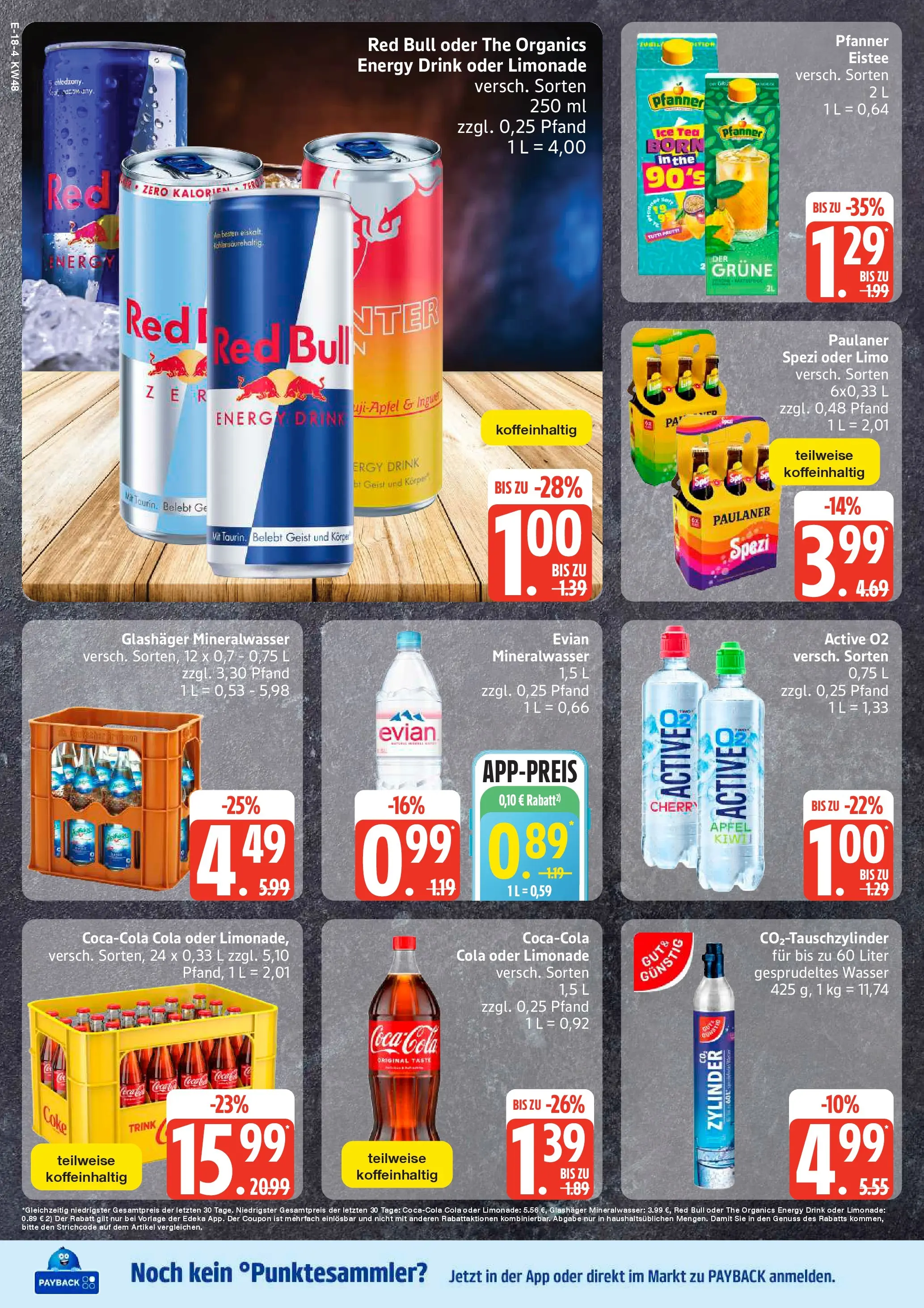 Edeka prospekt Neuruppin	 (ab 23.11.2025) » Angebote Online | Seite: 24 | Produkte: Cola, Energy, Paulaner spezi, Mineralwasser