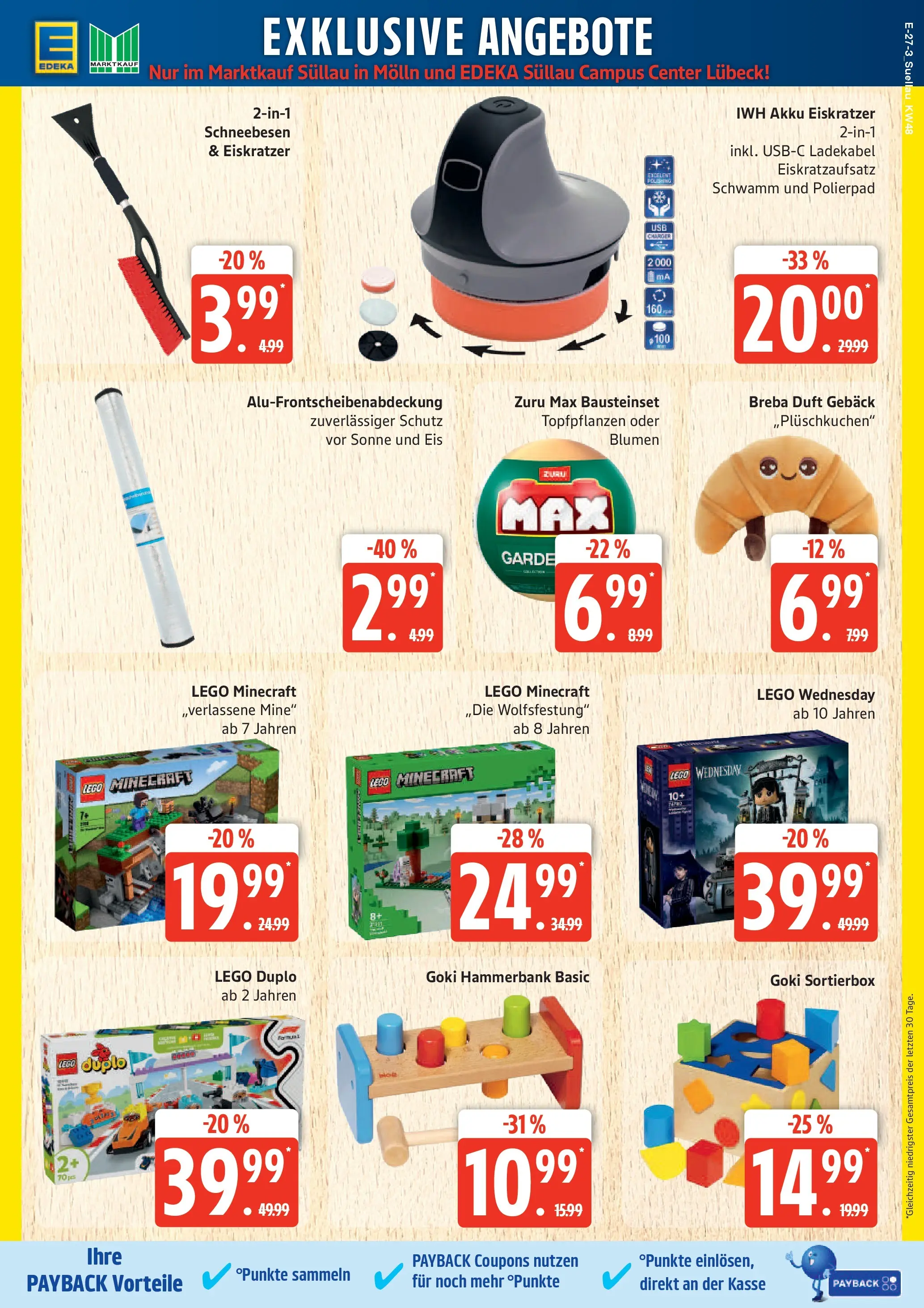 Marktkauf - Marktkauf: Wochenangebote (ab 23.11.2025) » Angebote online | Seite: 33 | Produkte: Blumen, Duft, Ladekabel, Eis