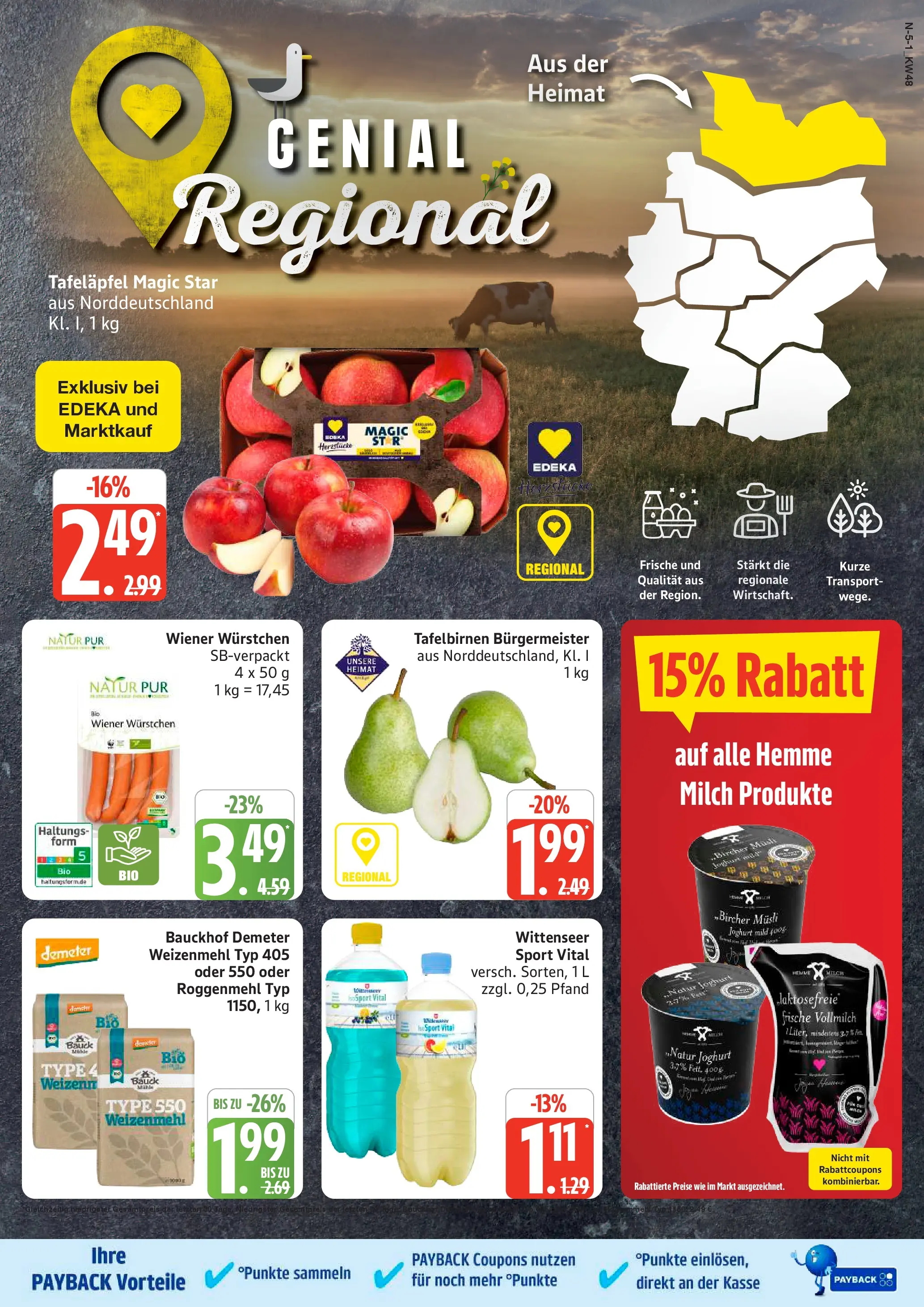 Marktkauf - Marktkauf: Wochenangebote (ab 23.11.2025) » Angebote online | Seite: 5 | Produkte: Musli, Wiener wurstchen, Milch, Joghurt