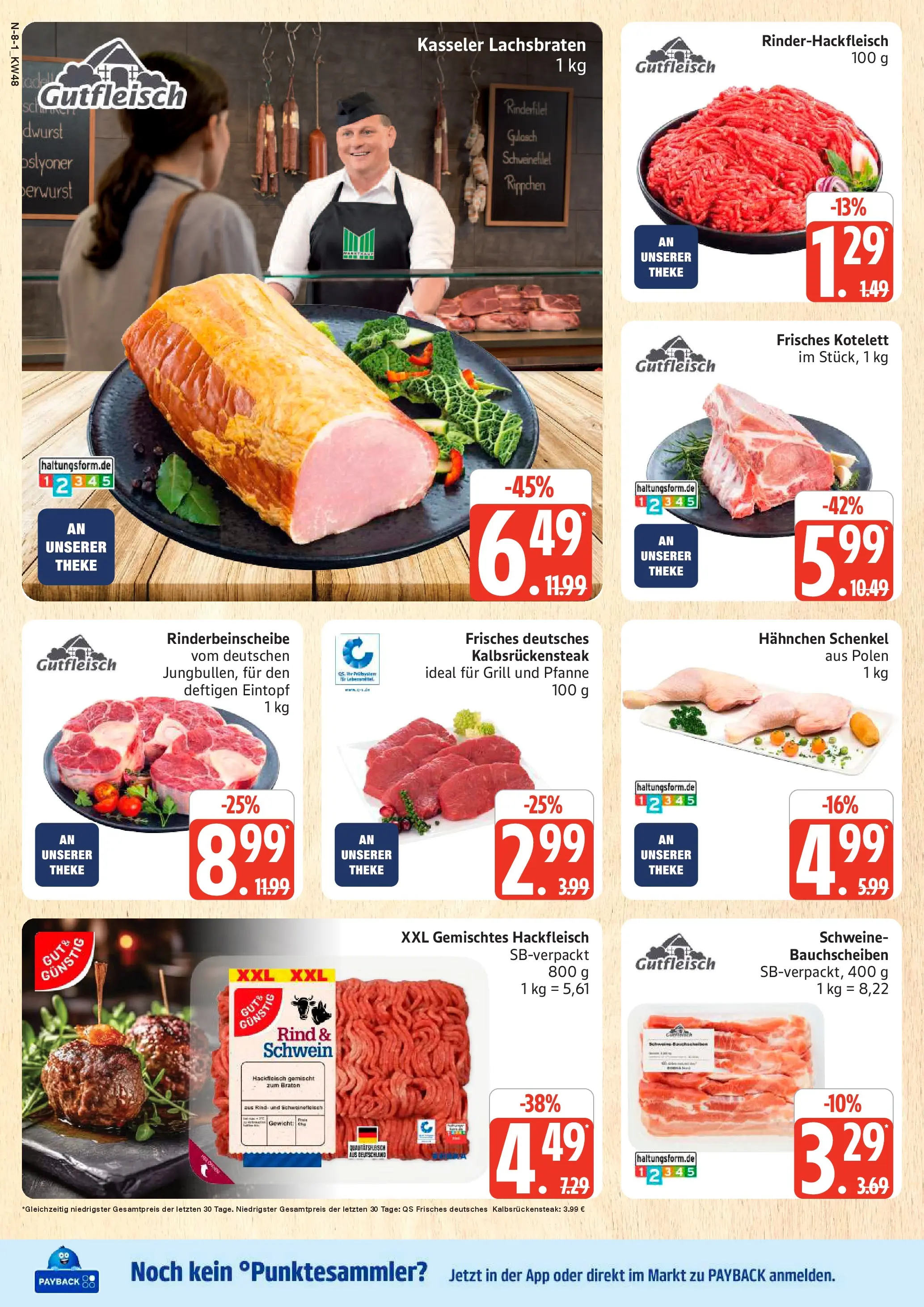 Marktkauf - Marktkauf: Wochenangebote (ab 23.11.2025) » Angebote online | Seite: 8 | Produkte: Hahnchen, Theke, Rinderfilet, Schweinefilet