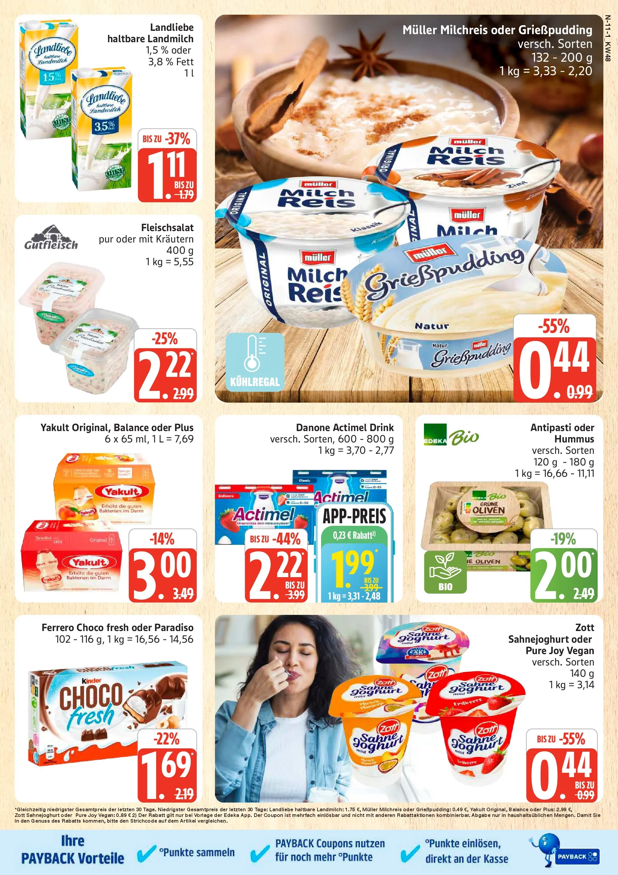 Marktkauf - Marktkauf: Wochenangebote (ab 23.11.2025) » Angebote online | Seite: 11 | Produkte: Actimel, Milch, Joghurt, Reis