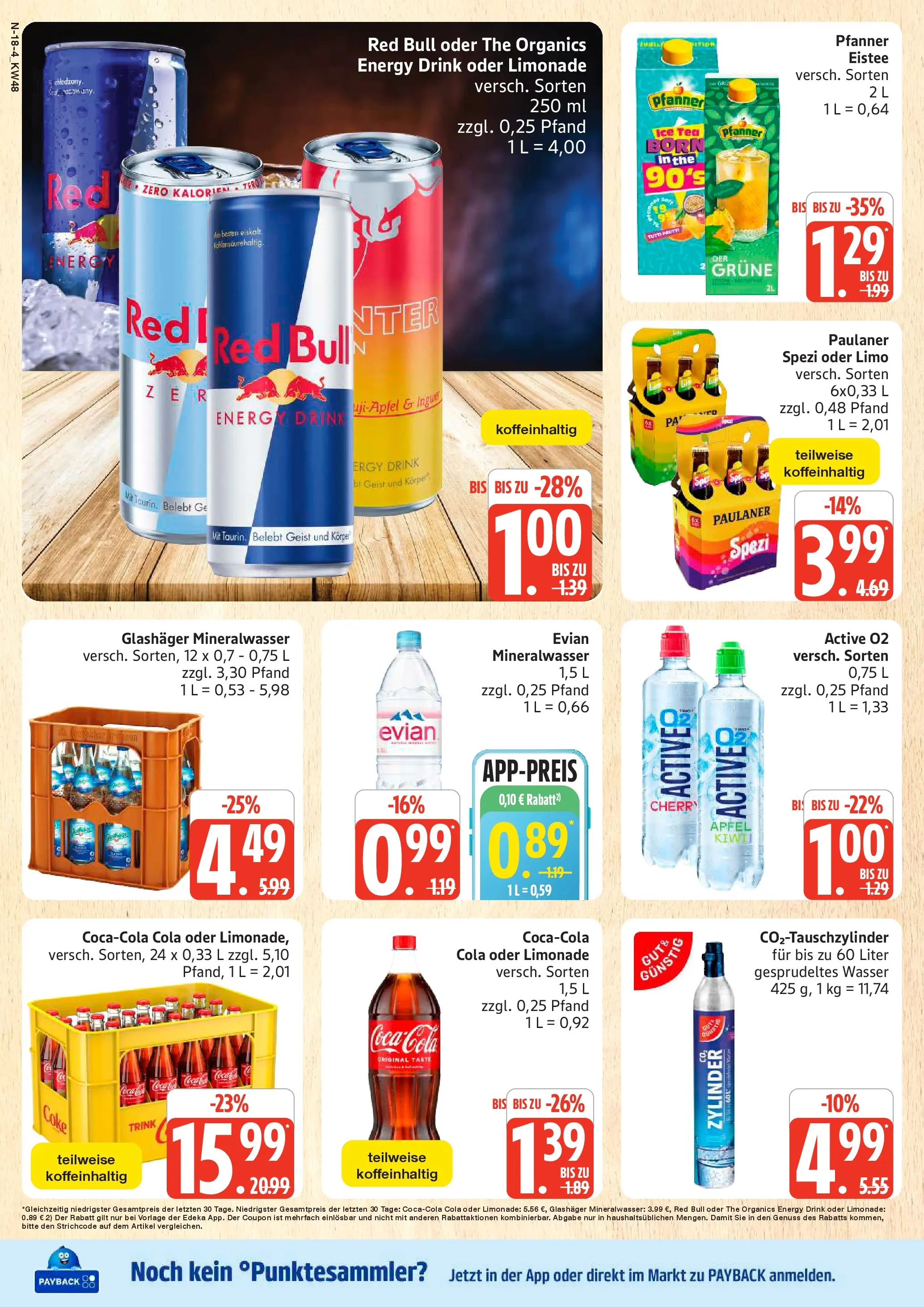 Marktkauf - Marktkauf: Wochenangebote (ab 23.11.2025) » Angebote online | Seite: 18 | Produkte: Red bull, Energy, Mineralwasser, Paulaner