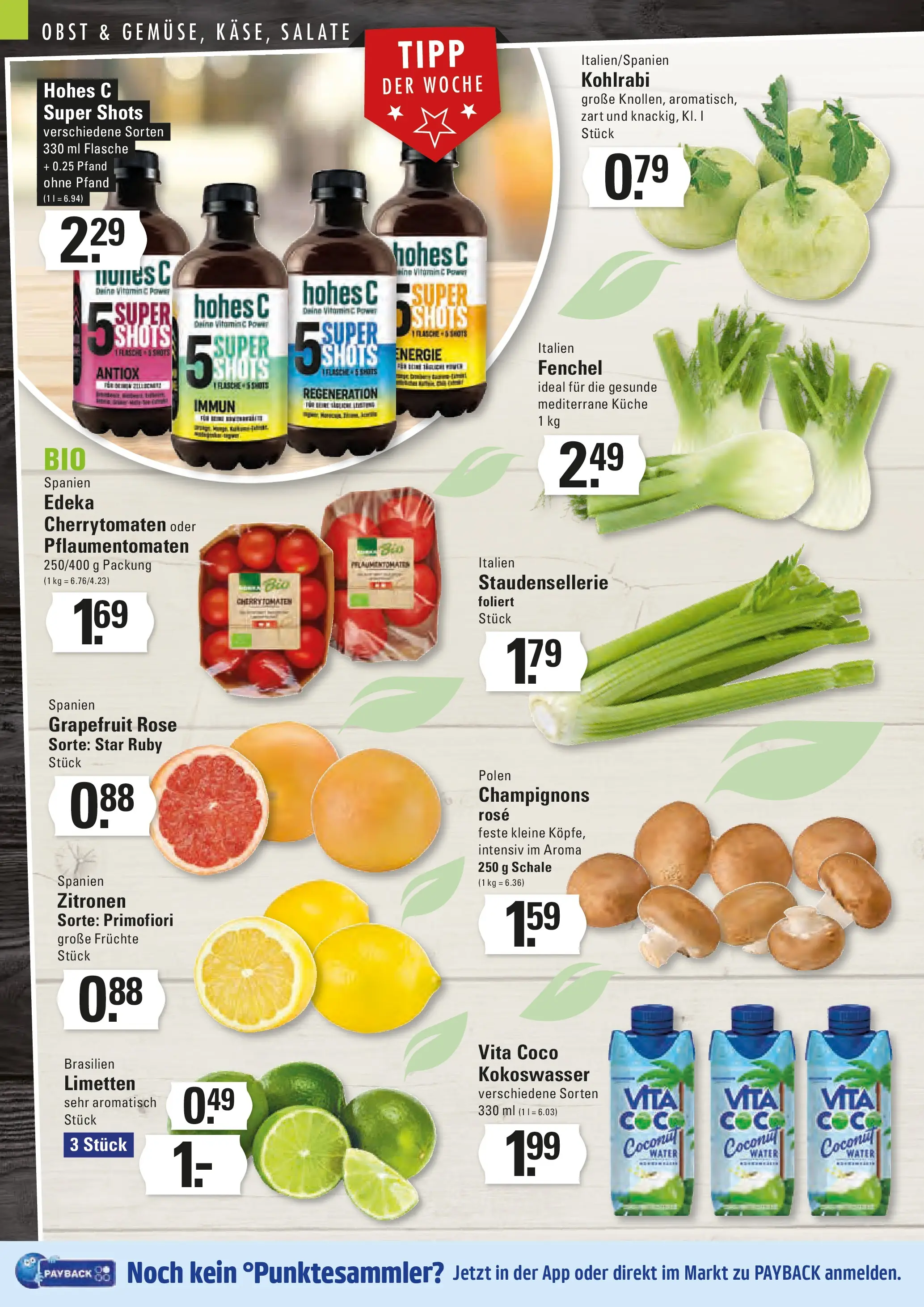 Edeka prospekt Stade	 (ab 23.11.2025) » Angebote Online | Seite: 2 | Produkte: Limetten, Küche, Kohlrabi, Champignons