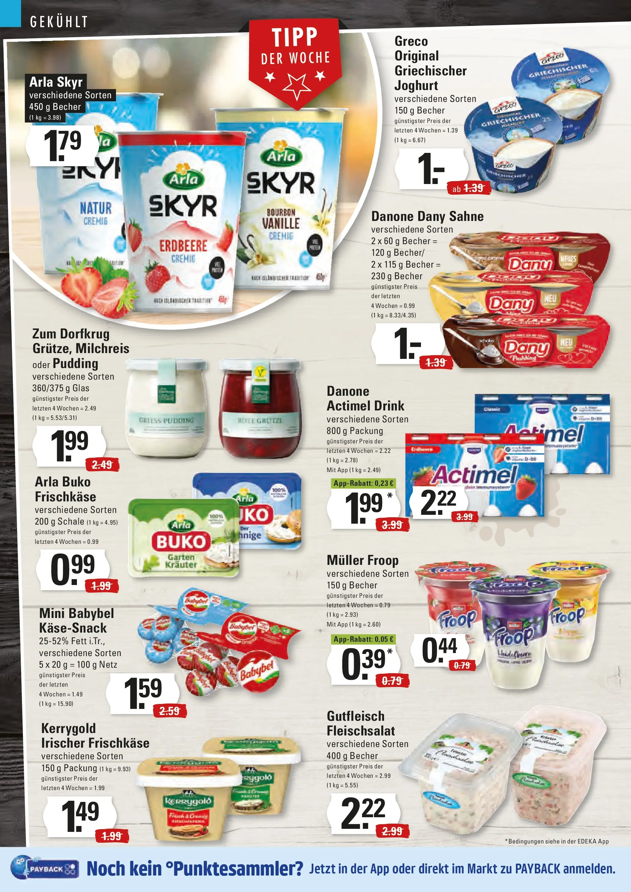 Edeka prospekt Stade	 (ab 23.11.2025) » Angebote Online | Seite: 6 | Produkte: Actimel, Joghurt, Pudding, Frischkase