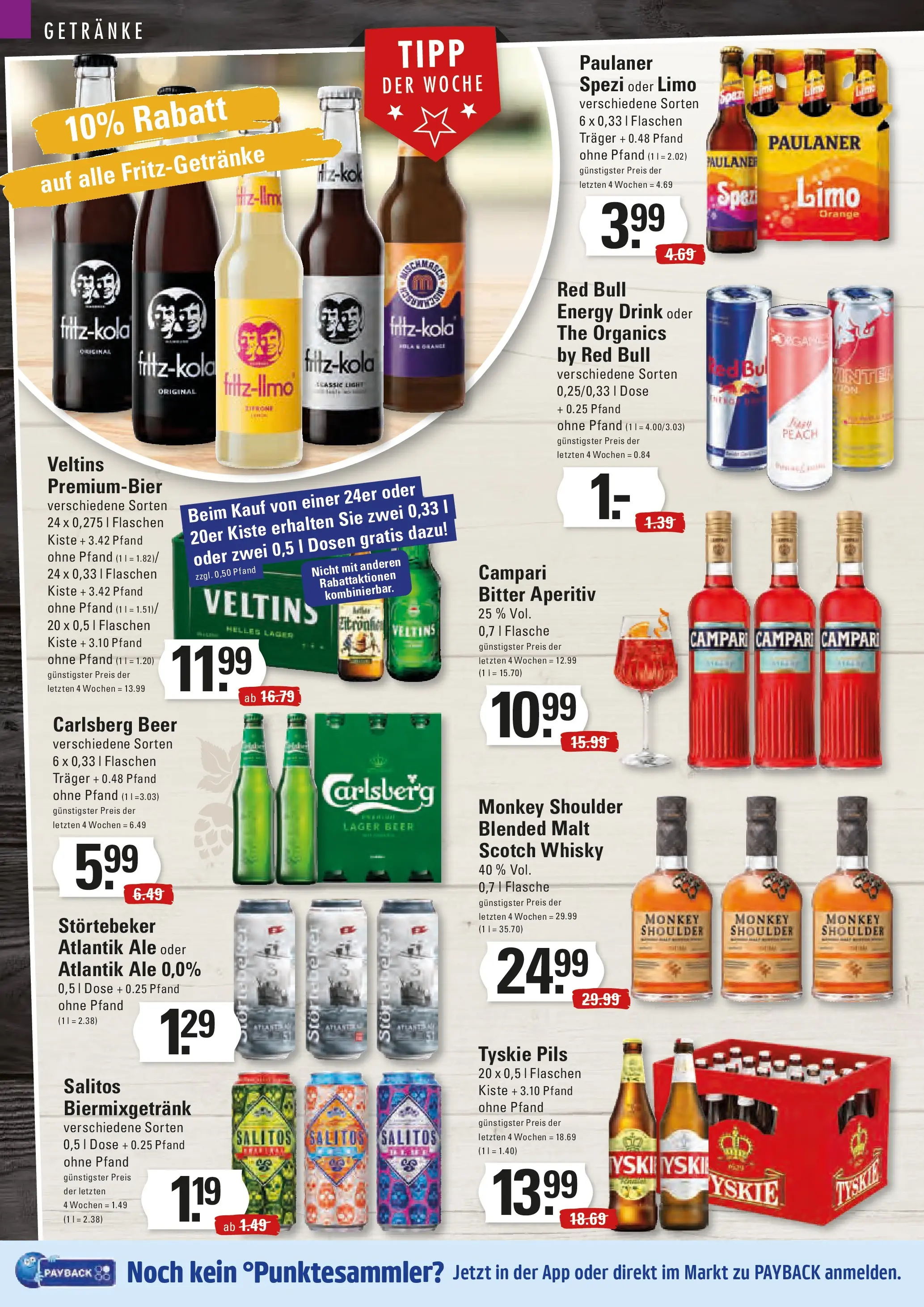Edeka prospekt Stade	 (ab 23.11.2025) » Angebote Online | Seite: 10 | Produkte: Tyskie, Paulaner spezi, Paulaner, Veltins
