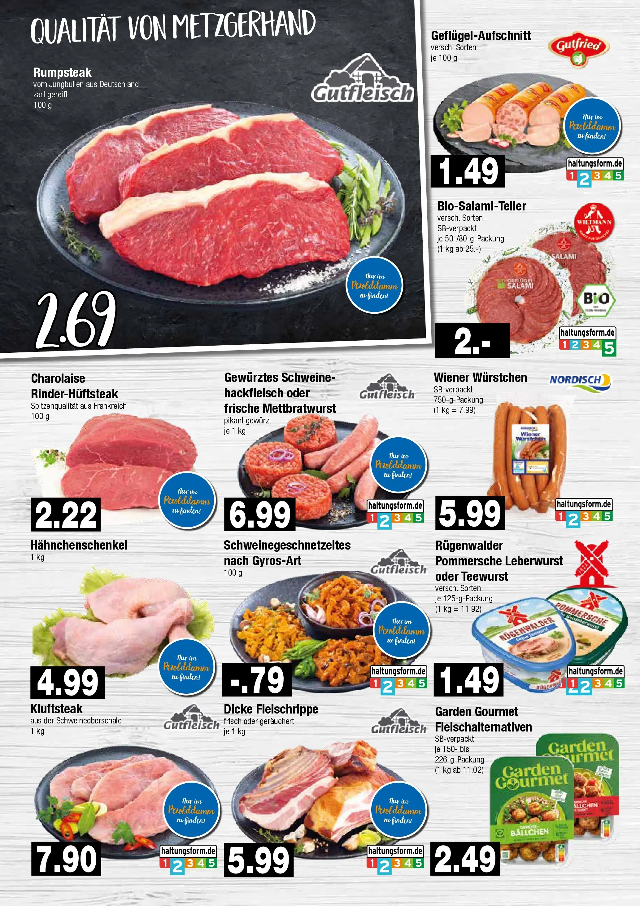 Edeka prospekt Hamburg	 (ab 23.11.2025) » Angebote Online | Seite: 2 | Produkte: Rumpsteak, Wiener wurstchen, Salami, Hackfleisch