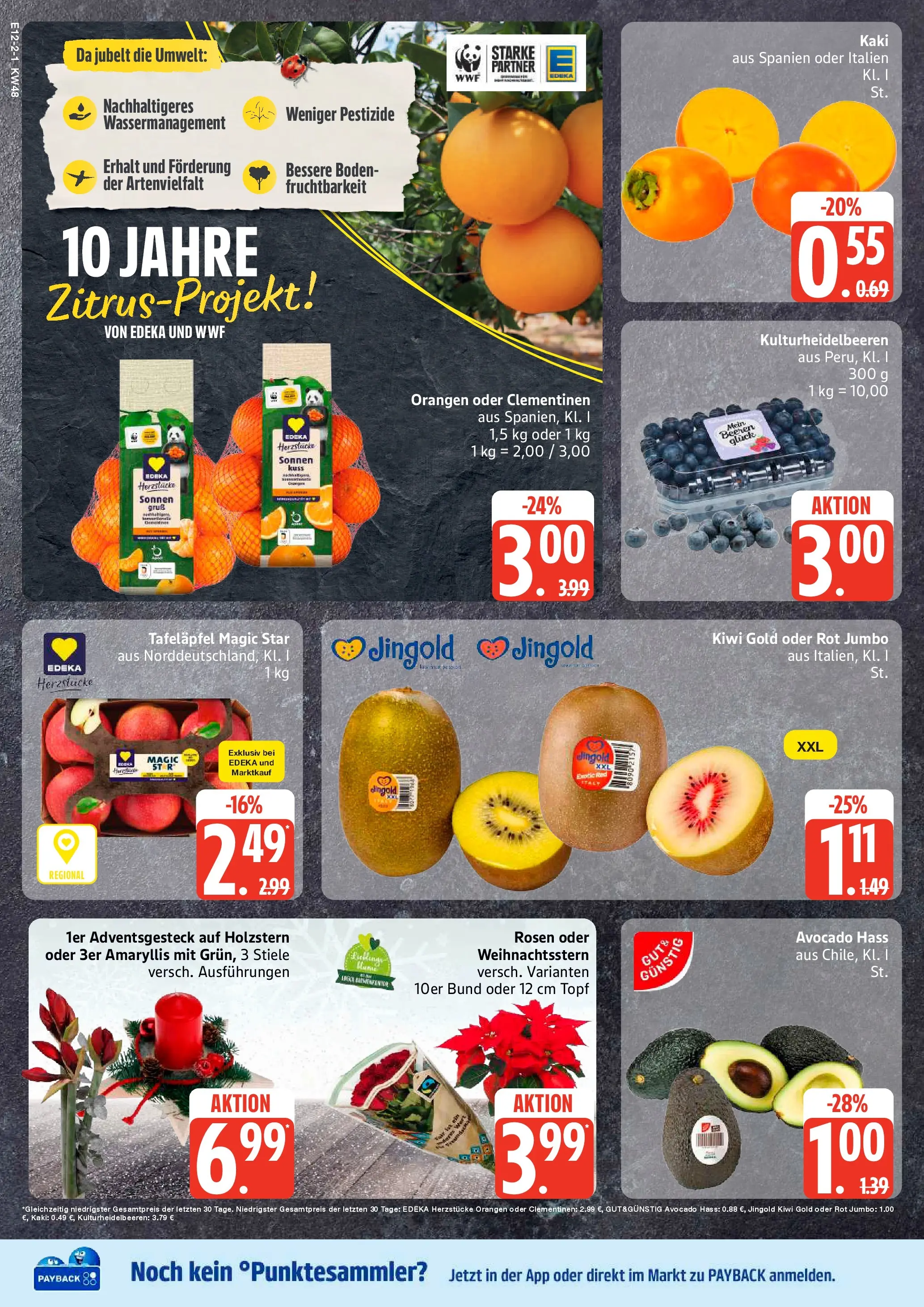Edeka prospekt Sterup	 (ab 23.11.2025) » Angebote Online | Seite: 2 | Produkte: Orangen, Avocado, Kaki, Kiwi