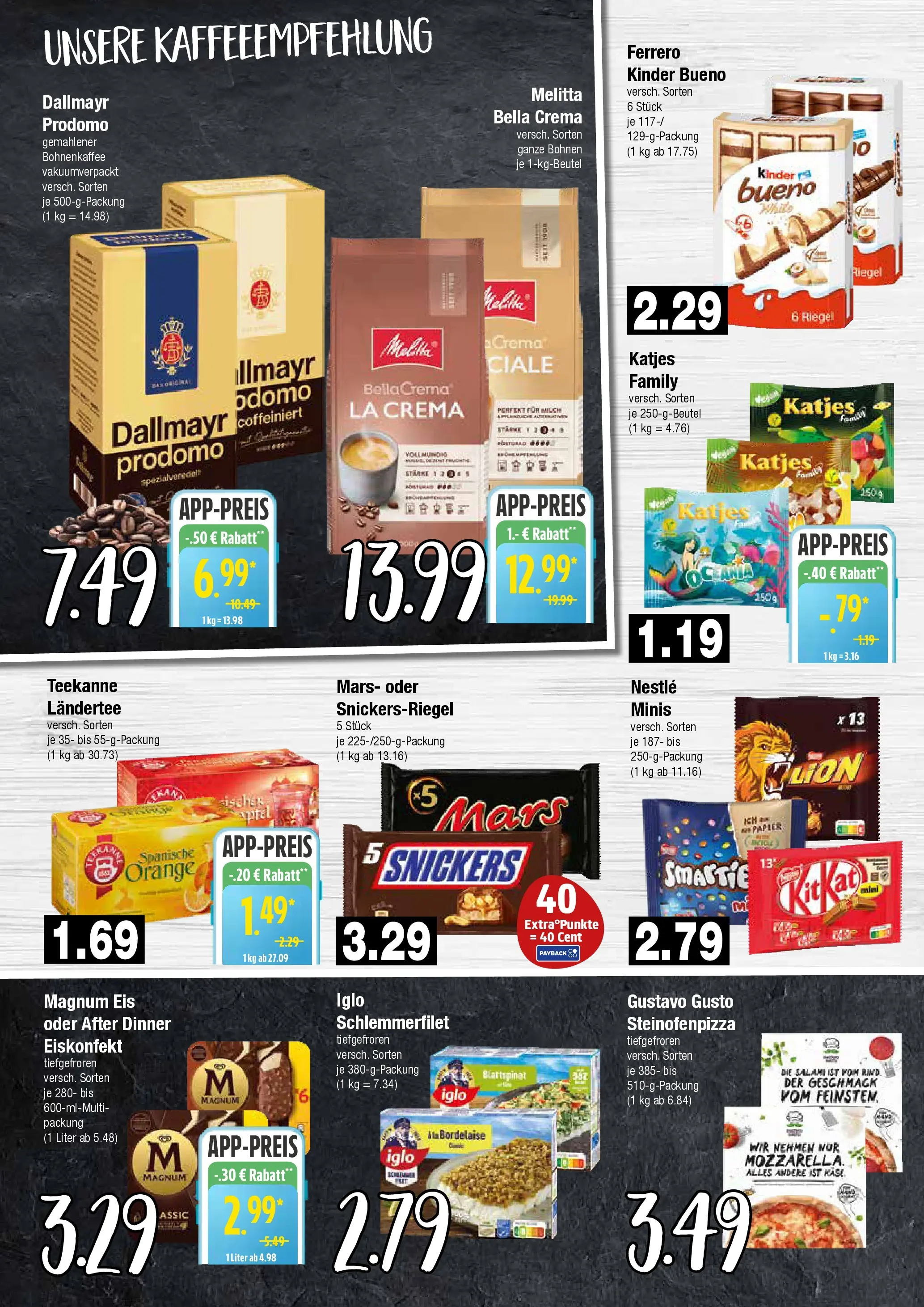 Edeka prospekt Hamburg	 (ab 23.11.2025) » Angebote Online | Seite: 6 | Produkte: Kinder bueno, Salami, Pizza, Dallmayr prodomo