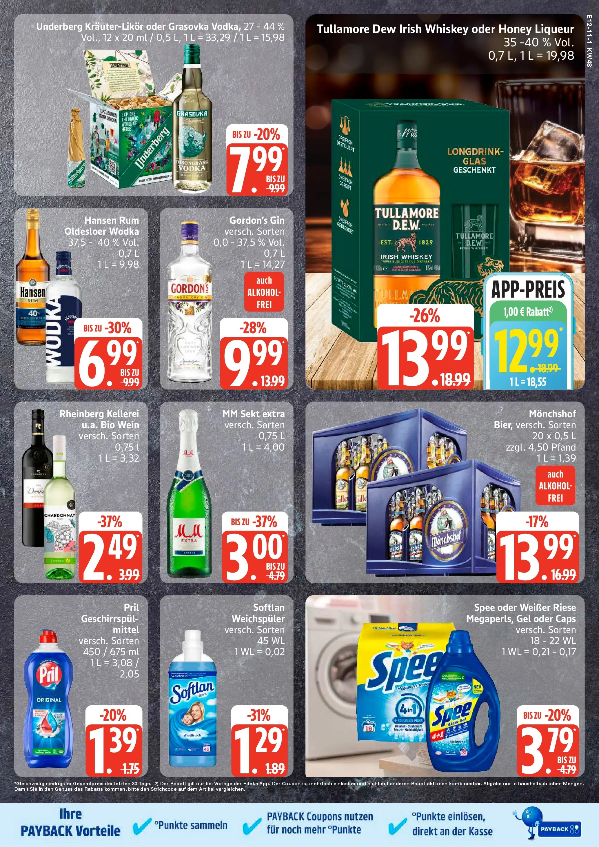 Edeka prospekt Sterup	 (ab 23.11.2025) » Angebote Online | Seite: 11 | Produkte: Gordon's gin, Spee, Gin, Wodka