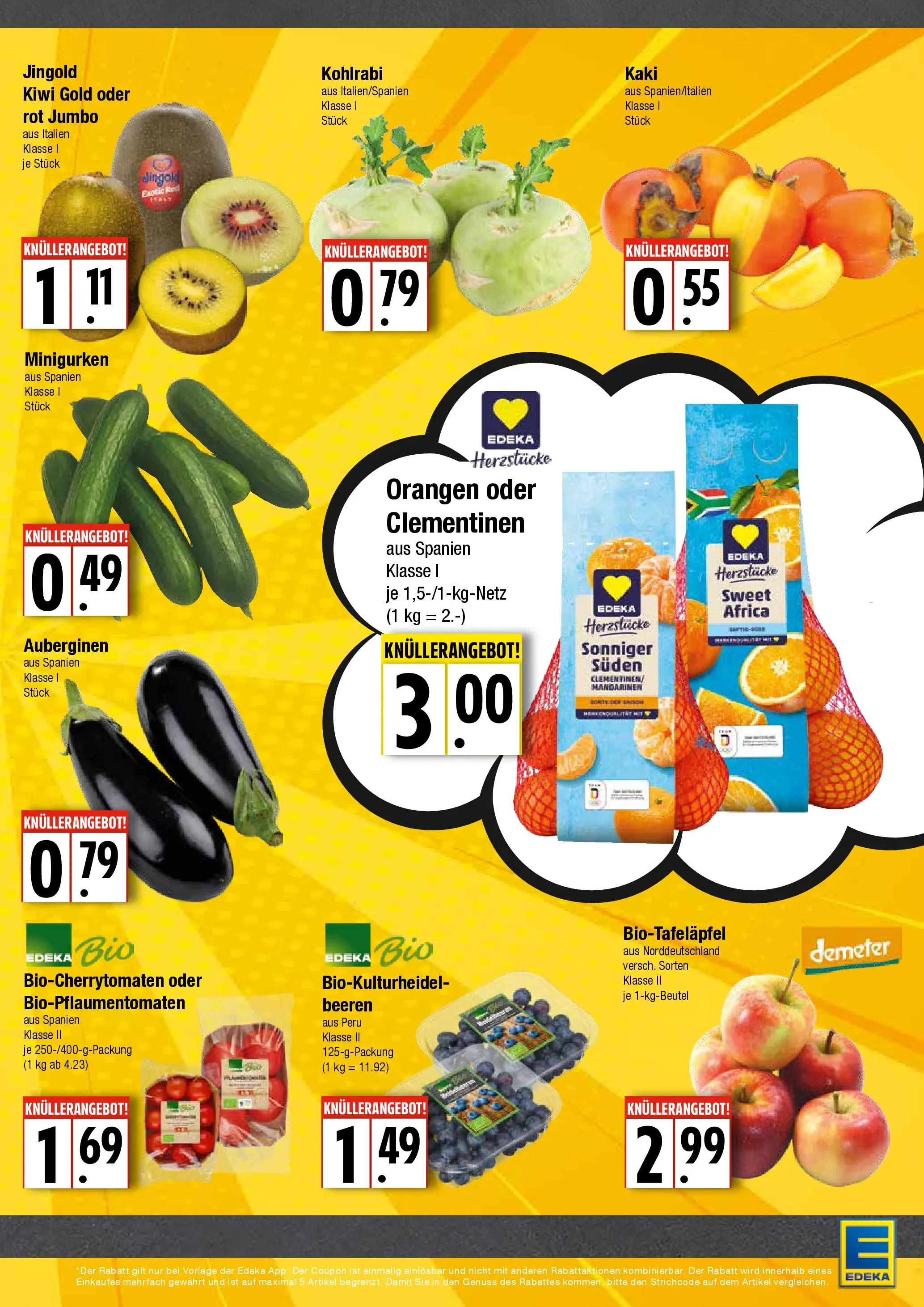 Edeka prospekt Hamburg	 (ab 23.11.2025) » Angebote Online | Seite: 3 | Produkte: Mandarinen, Orangen, Kaki, Kiwi