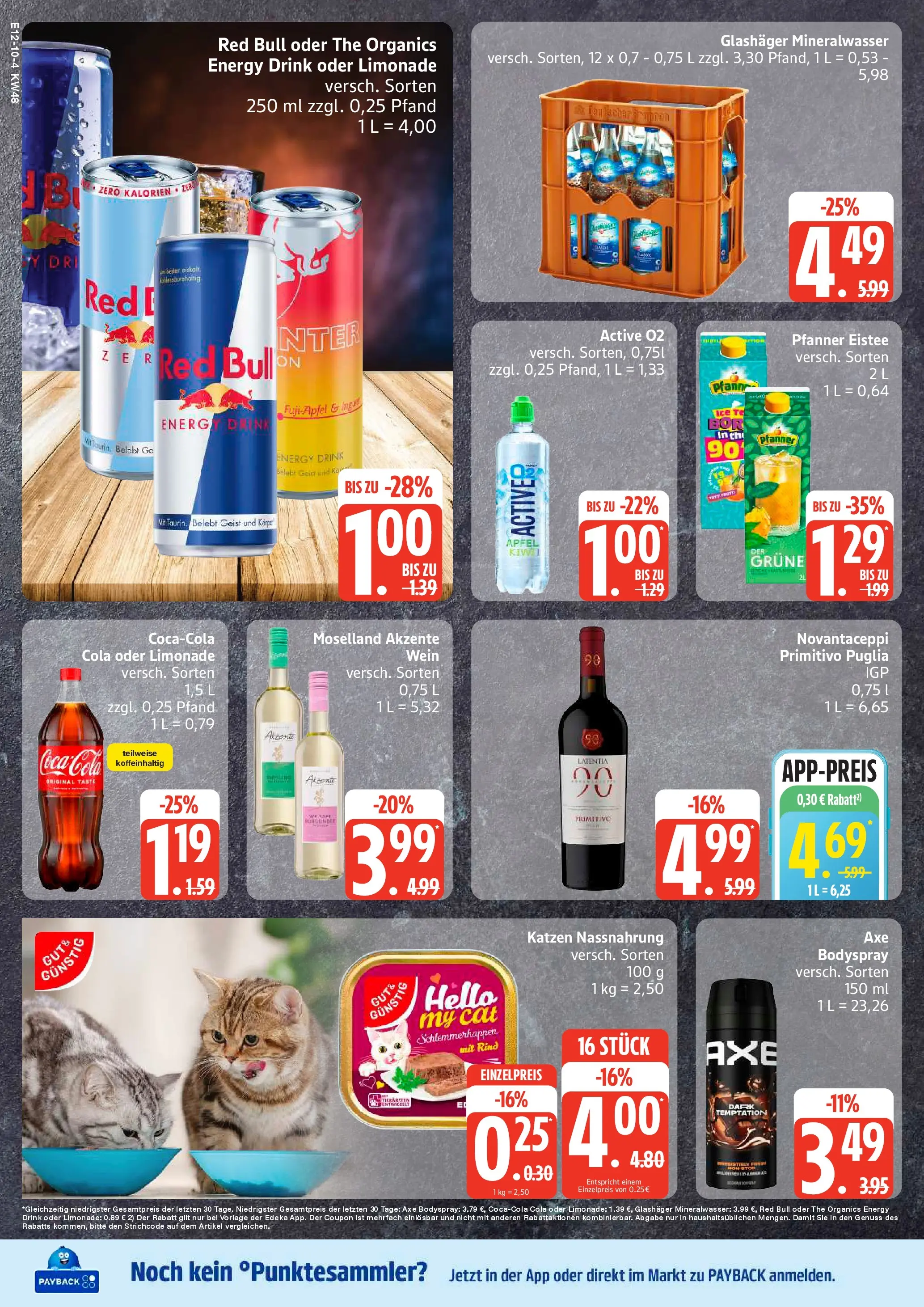 Edeka prospekt Rostock-Gehlsdorf	 (ab 23.11.2025) » Angebote Online | Seite: 10 | Produkte: Red bull, Cola, Pfanner eistee, Wein