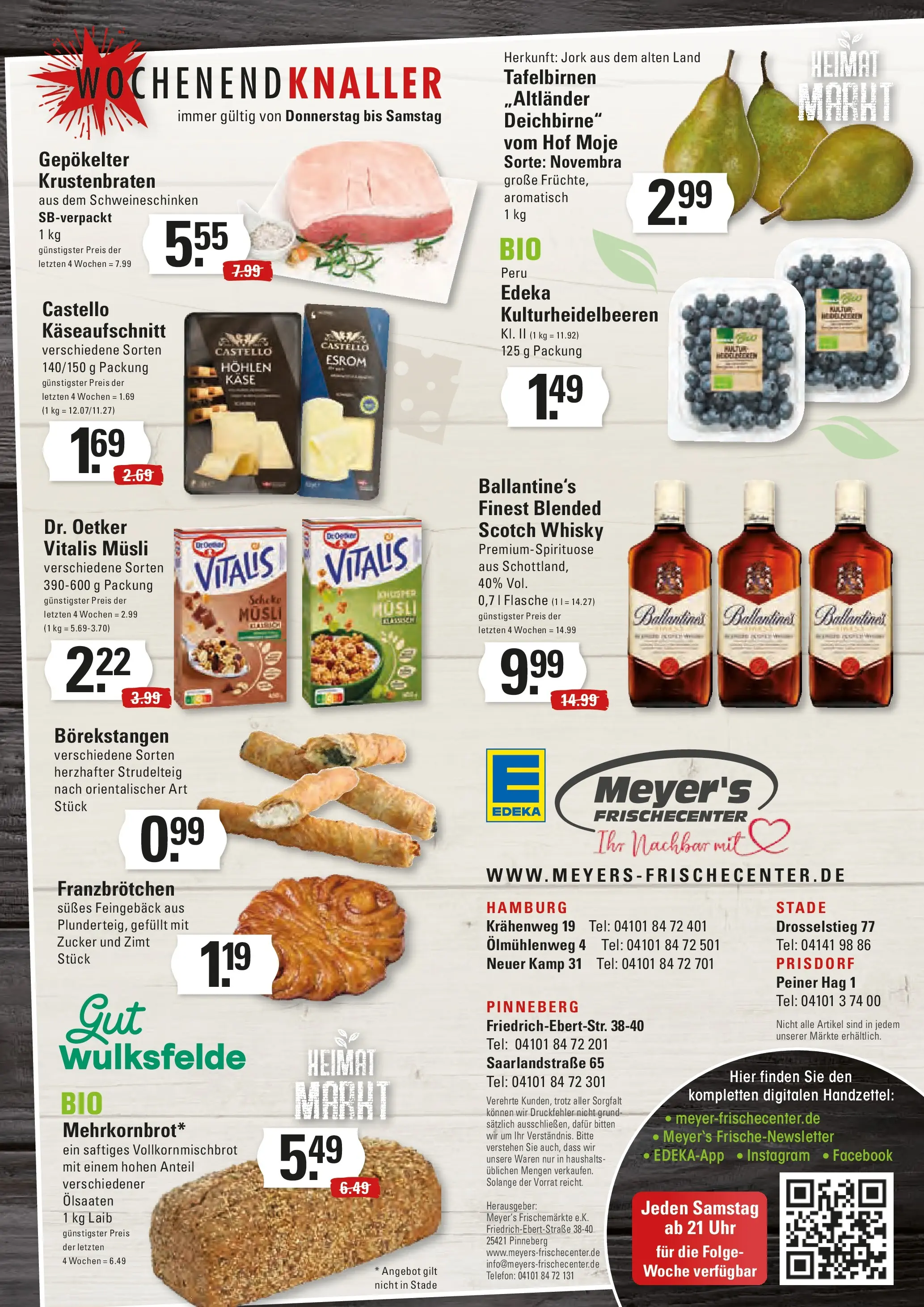 Edeka prospekt Hamburg	 (ab 23.11.2025) » Angebote Online | Seite: 16 | Produkte: Musli, Whisky, Käse, Uhr