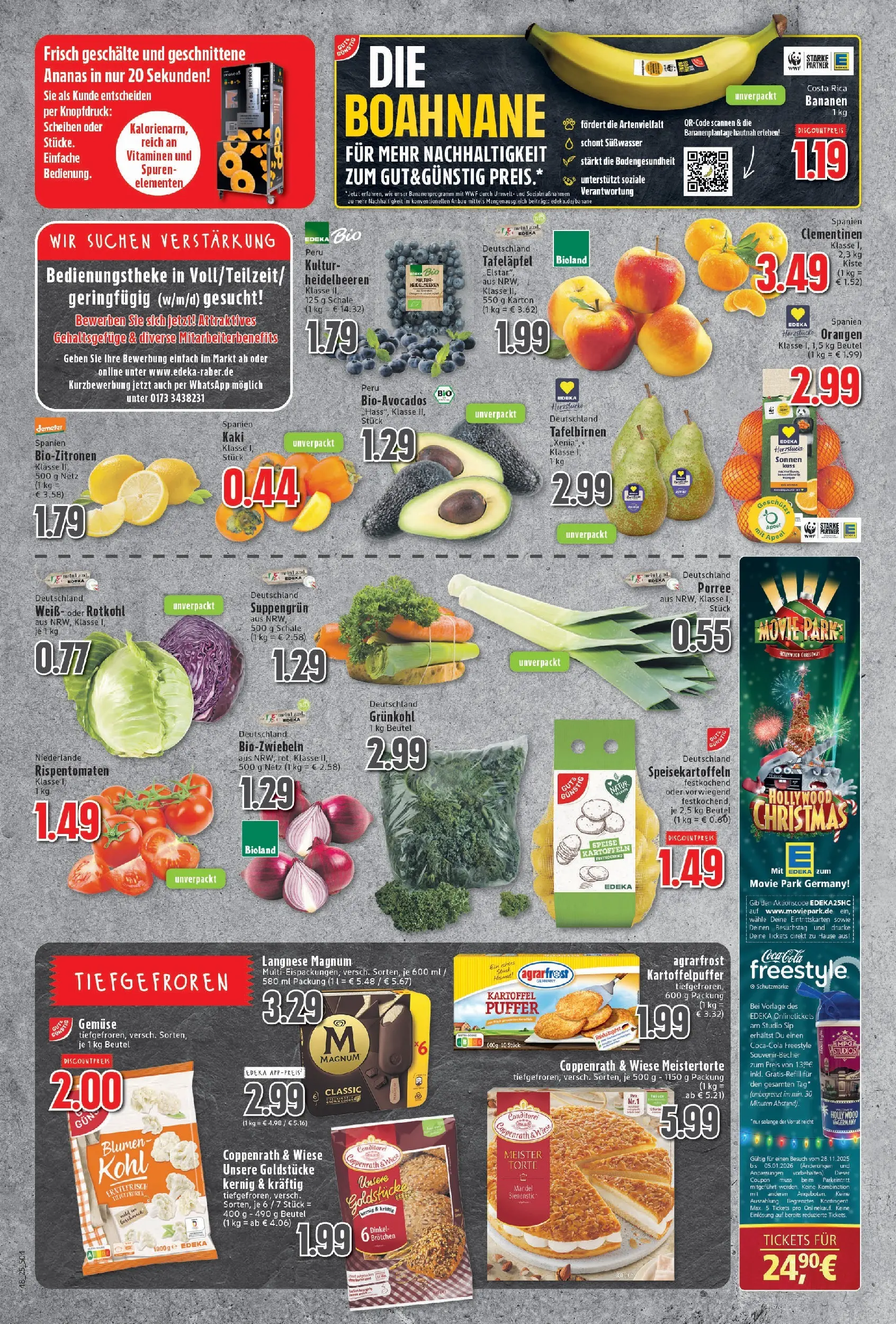 Edeka prospekt Neukirchen-Vluyn	 (ab 23.11.2025) » Angebote Online | Seite: 4 | Produkte: Langnese, Cola, Heidelbeeren, Kaki