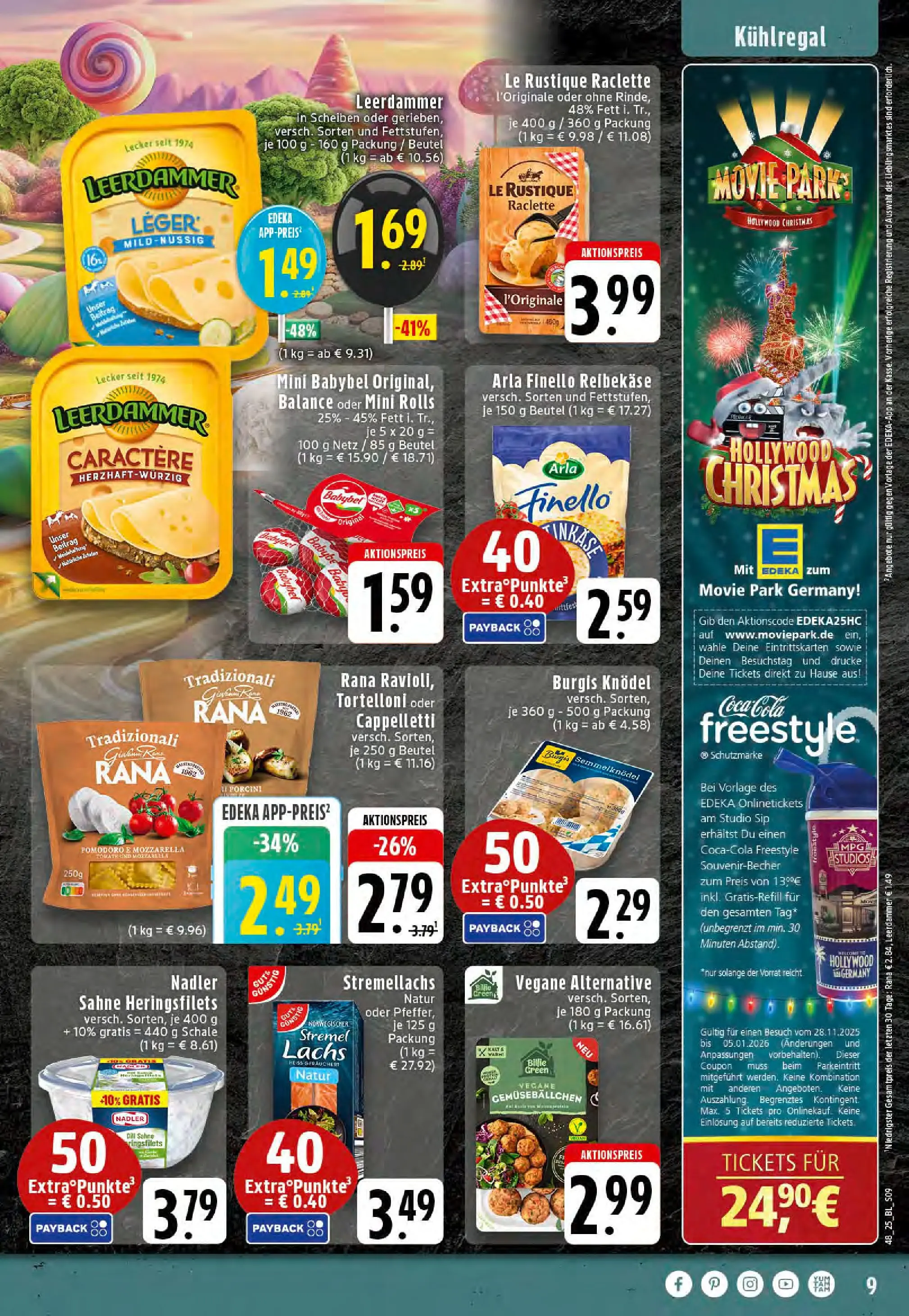 Edeka prospekt Stolberg	 (ab 23.11.2025) » Angebote Online | Seite: 9 | Produkte: Coca cola, Mozzarella, Pasta, Raclette