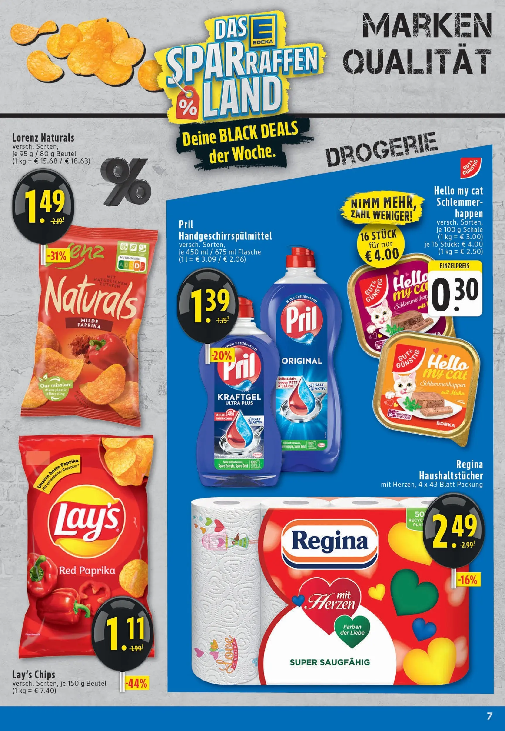 Edeka prospekt Köln	 (ab 23.11.2025) » Angebote Online | Seite: 7 | Produkte: Paprika, Pril, Chips
