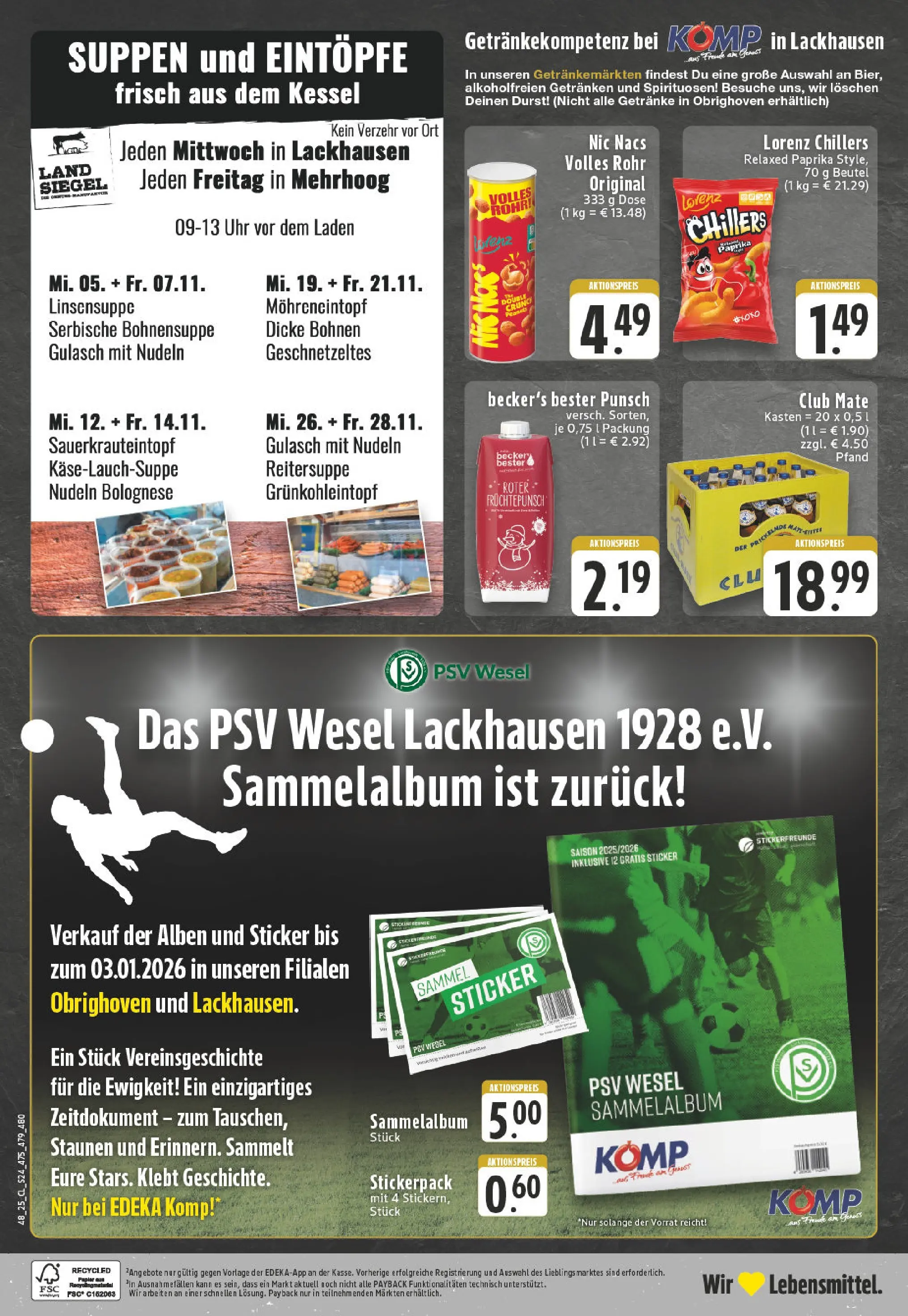 Edeka prospekt Hamminkeln -Mehrhoog	 (ab 23.11.2025) » Angebote Online | Seite: 24 | Produkte: Paprika, Nudeln, Chips, Uhr