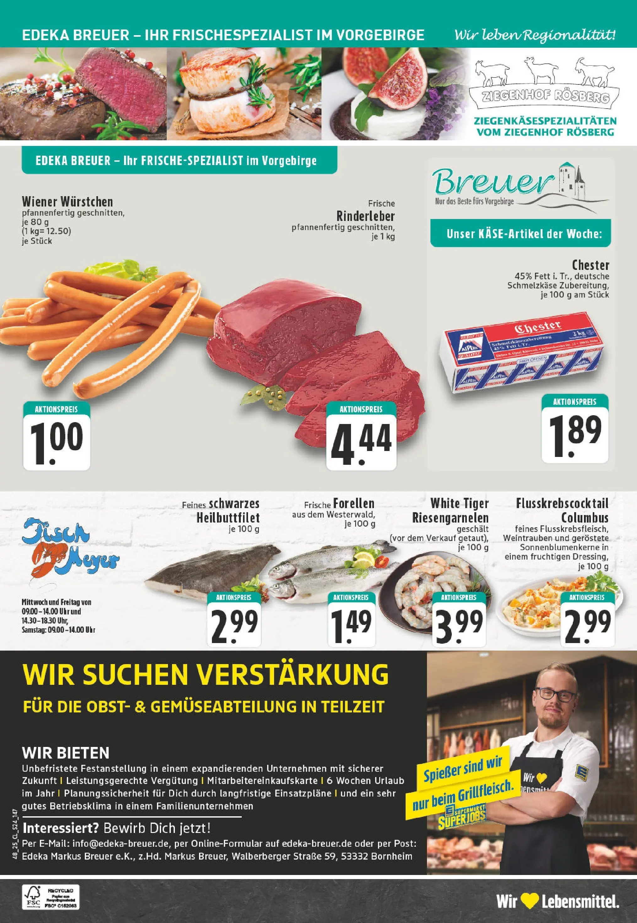 Edeka prospekt Bornheim-Walberberg	 (ab 23.11.2025) » Angebote Online | Seite: 24 | Produkte: Wiener wurstchen, Obst, Weintrauben, Uhr