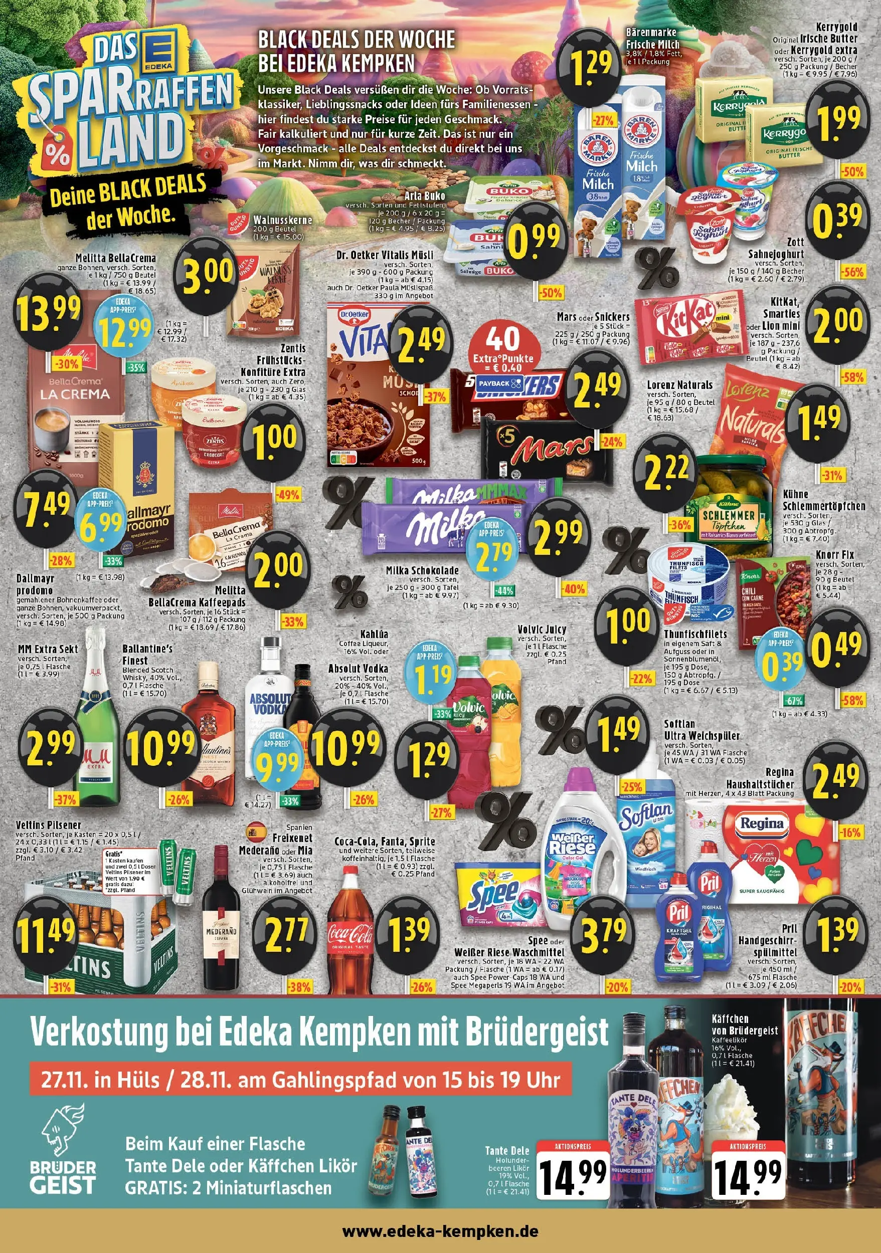 Edeka prospekt Krefeld - Hüls	 (ab 23.11.2025) » Angebote Online | Seite: 6 | Produkte: Melitta, Milch, Arla buko, Veltins
