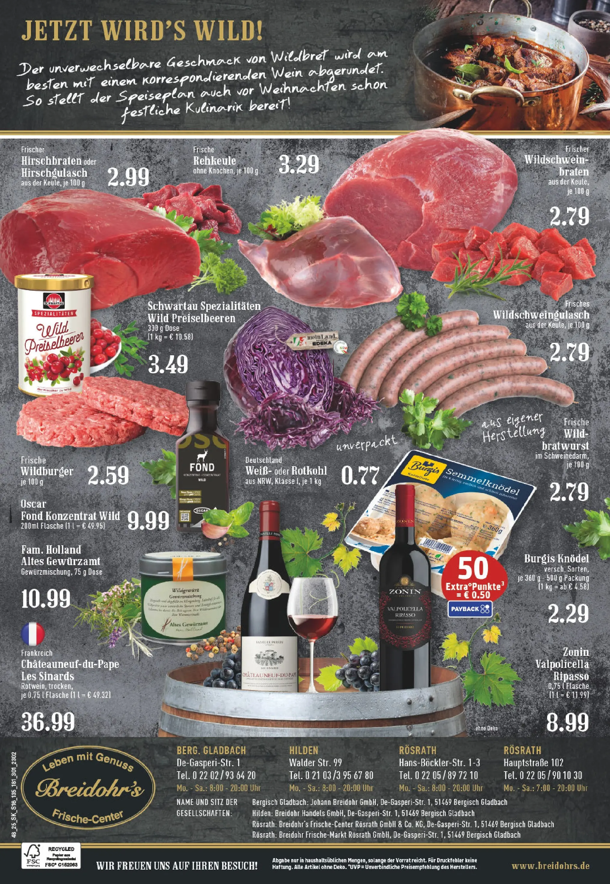 Edeka prospekt Rösrath	 (ab 23.11.2025) » Angebote Online | Seite: 18 | Produkte: Rotkohl, Bratwurst, Wein, Uhr