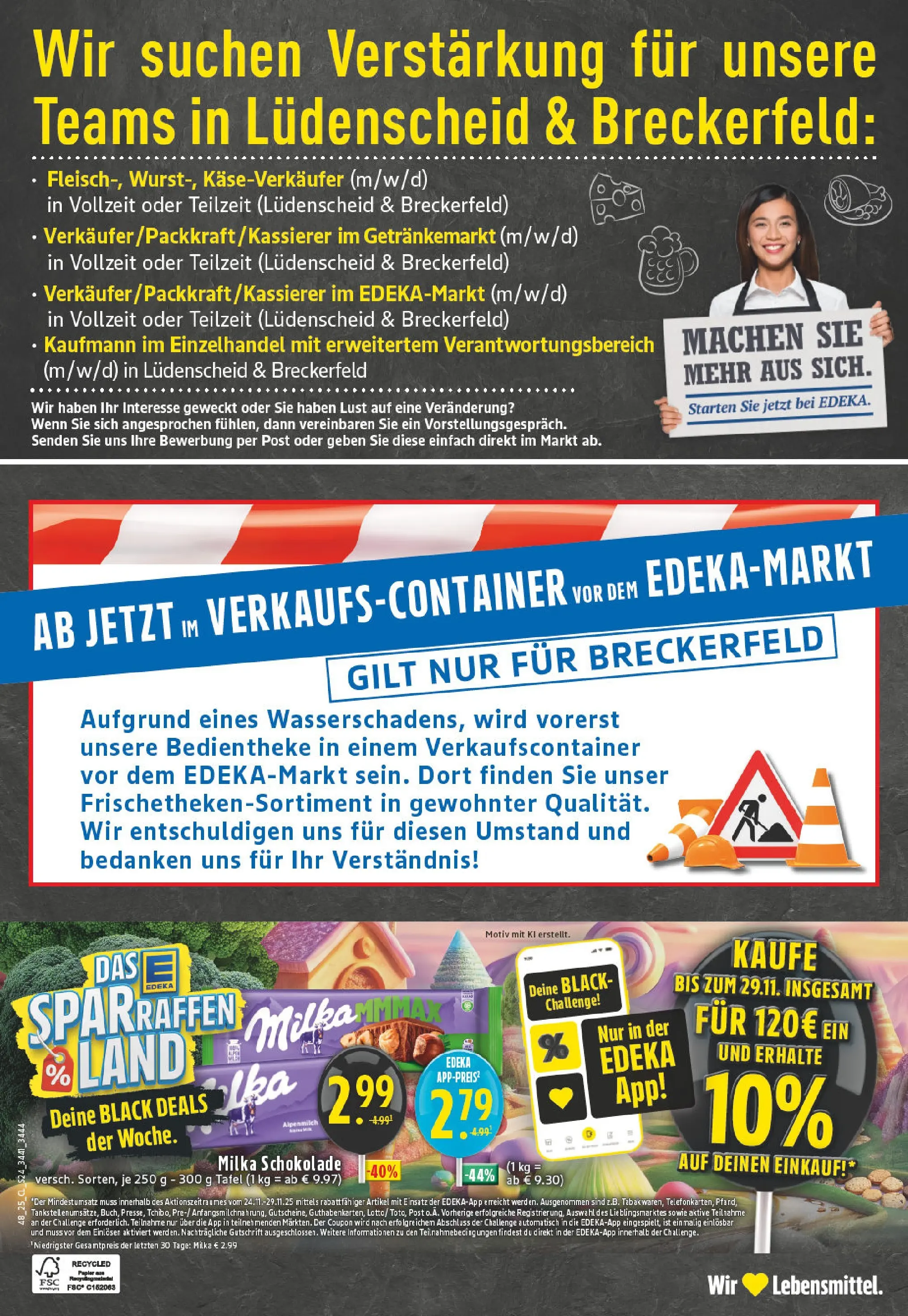 Edeka prospekt Breckerfeld	 (ab 23.11.2025) » Angebote Online | Seite: 24 | Produkte: Schokolade, Milka schokolade, Milka