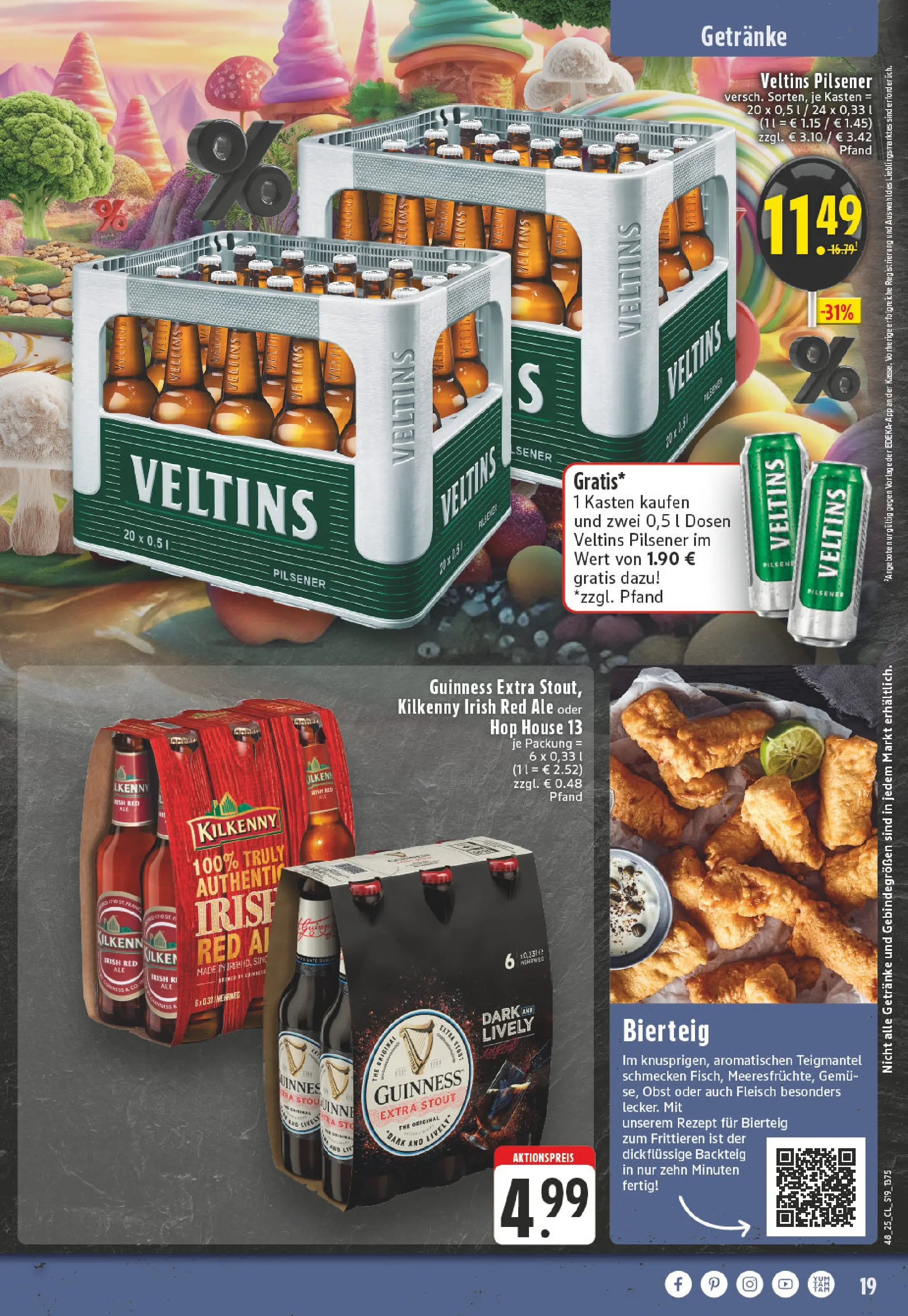 Edeka prospekt Witten-Herbede	 (ab 23.11.2025) » Angebote Online | Seite: 19 | Produkte: Obst, Fleisch, Veltins