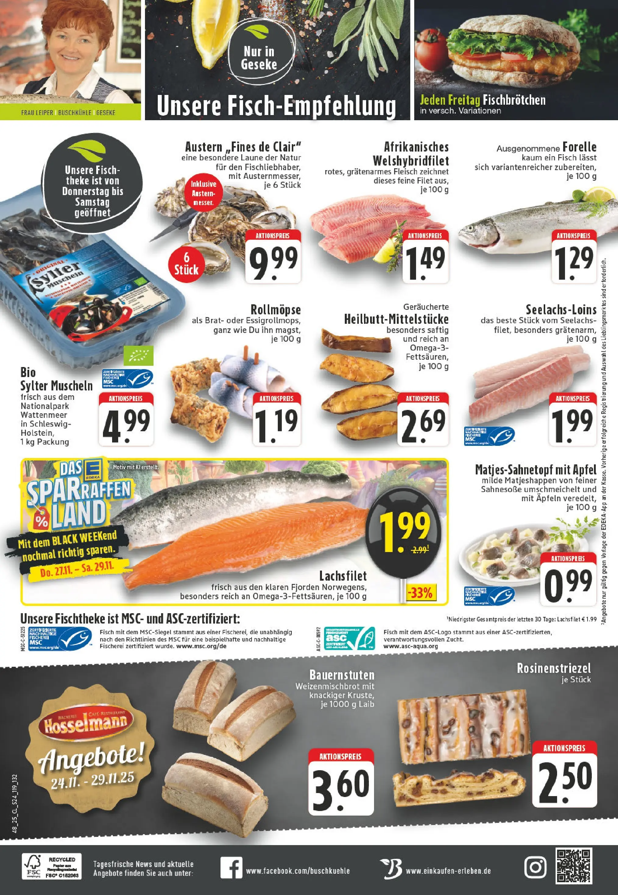 Edeka prospekt Rüthen	 (ab 23.11.2025) » Angebote Online | Seite: 24 | Produkte: Theke, Apple, Fisch, Fleisch