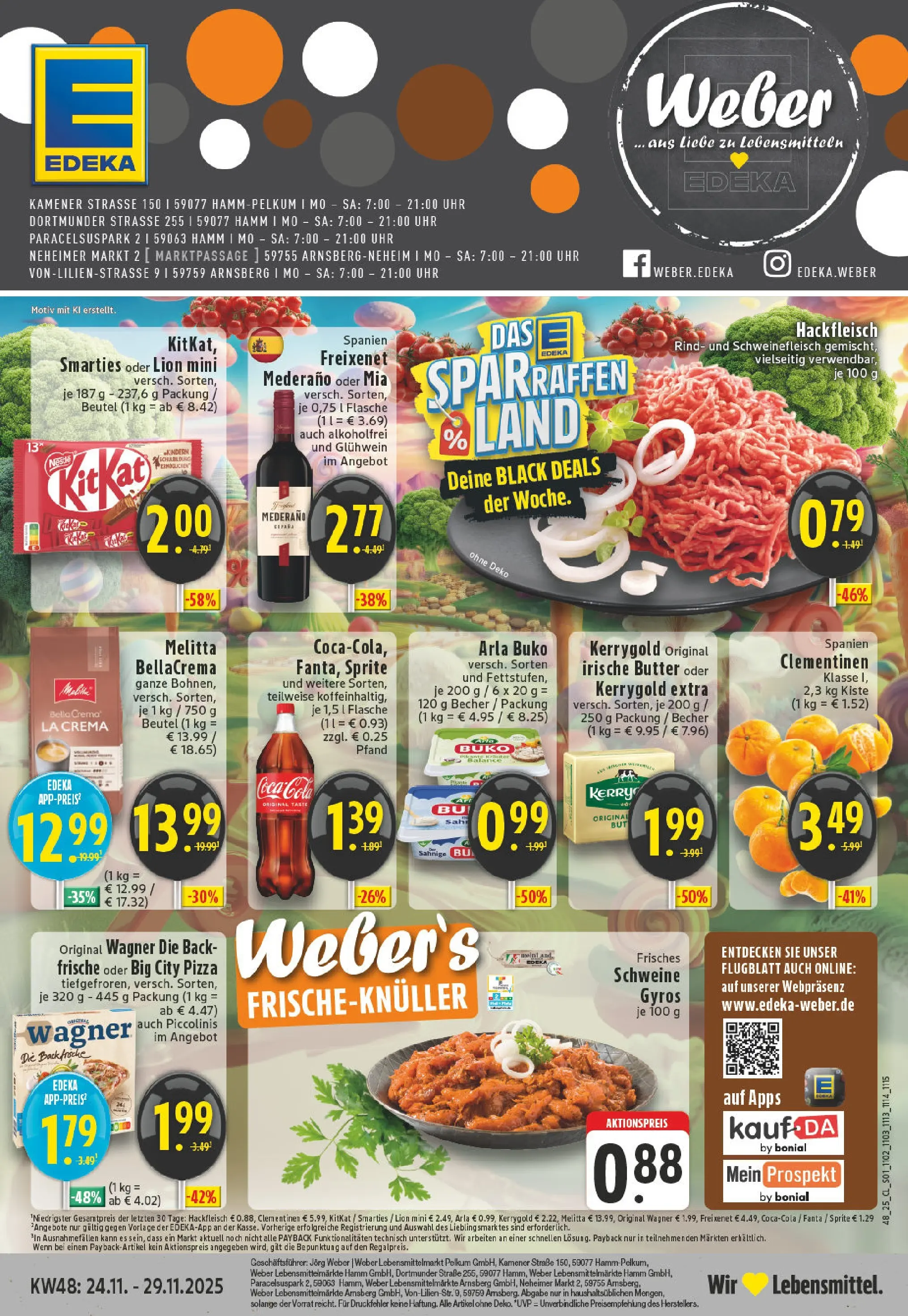 Edeka prospekt Hamm-Pelkum	 (ab 23.11.2025) » Angebote Online | Seite: 1 | Produkte: Melitta, Fanta, Freixenet mederano, Smarties