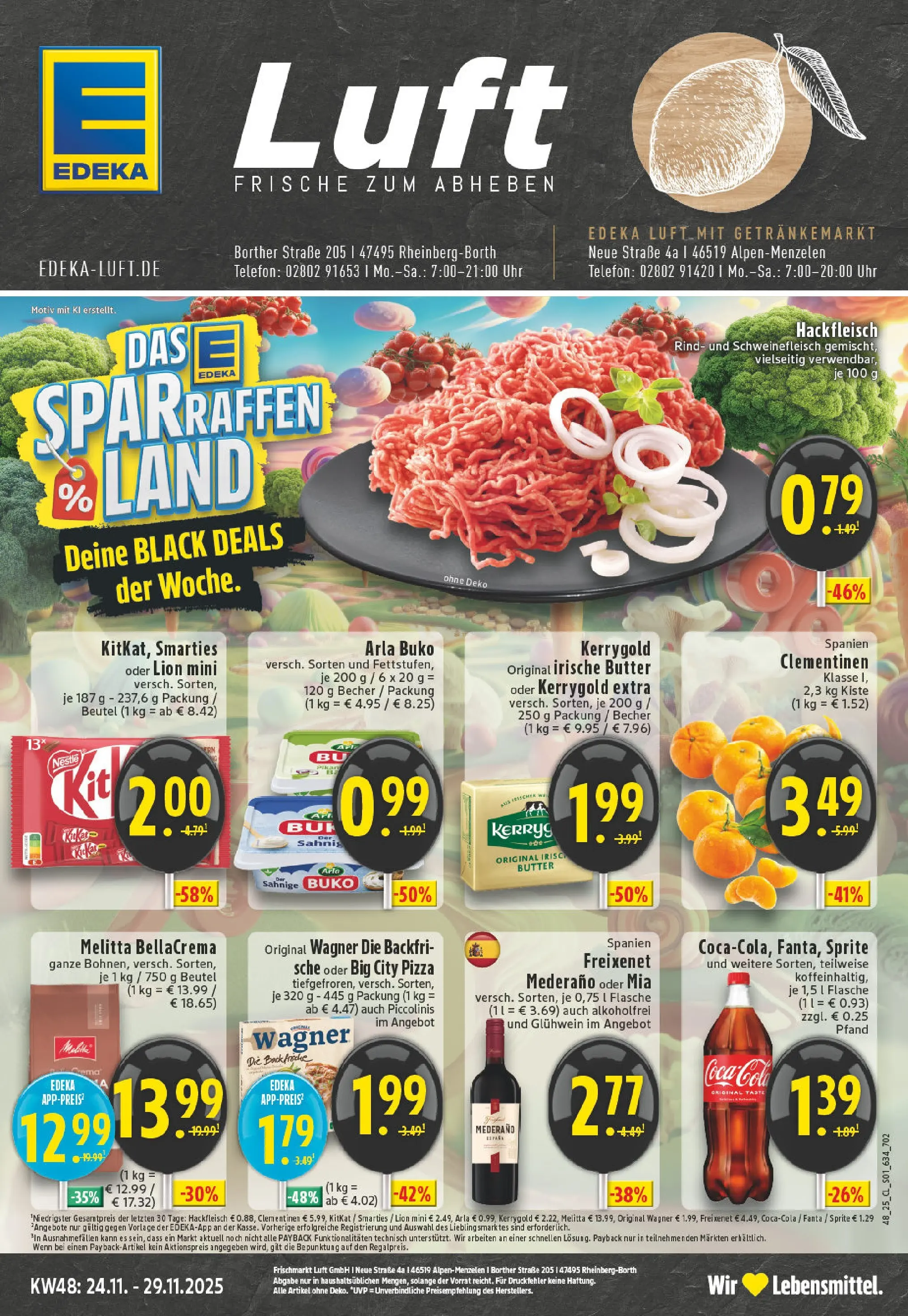 Edeka prospekt Rheinberg - Borth	 (ab 23.11.2025) » Angebote Online | Seite: 1 | Produkte: Fanta, Freixenet, Freixenet mederano, Piccolinis