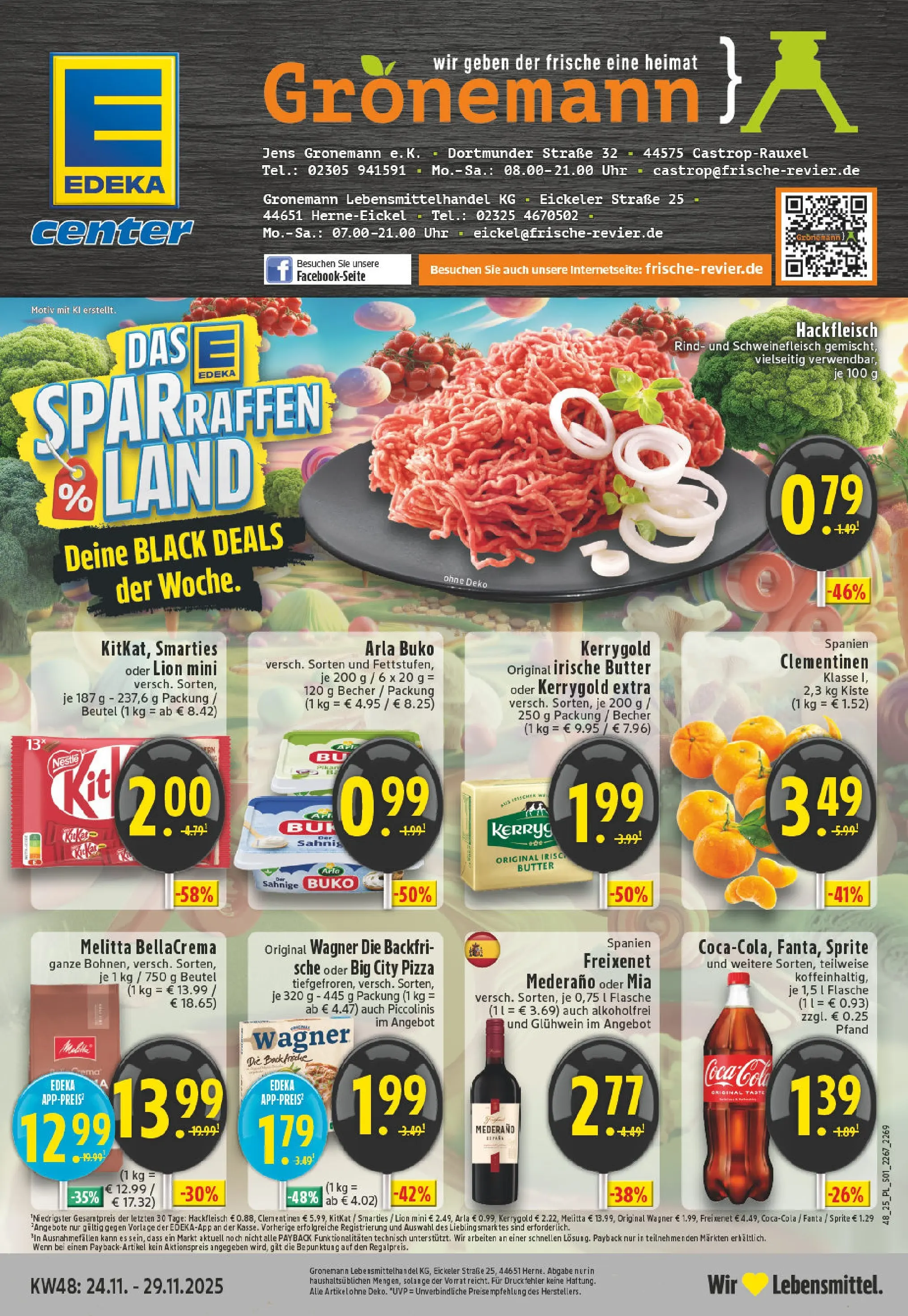 Edeka prospekt Castrop-Rauxel	 (ab 23.11.2025) » Angebote Online | Seite: 1 | Produkte: Fanta, Butter, Freixenet mederano, Smarties