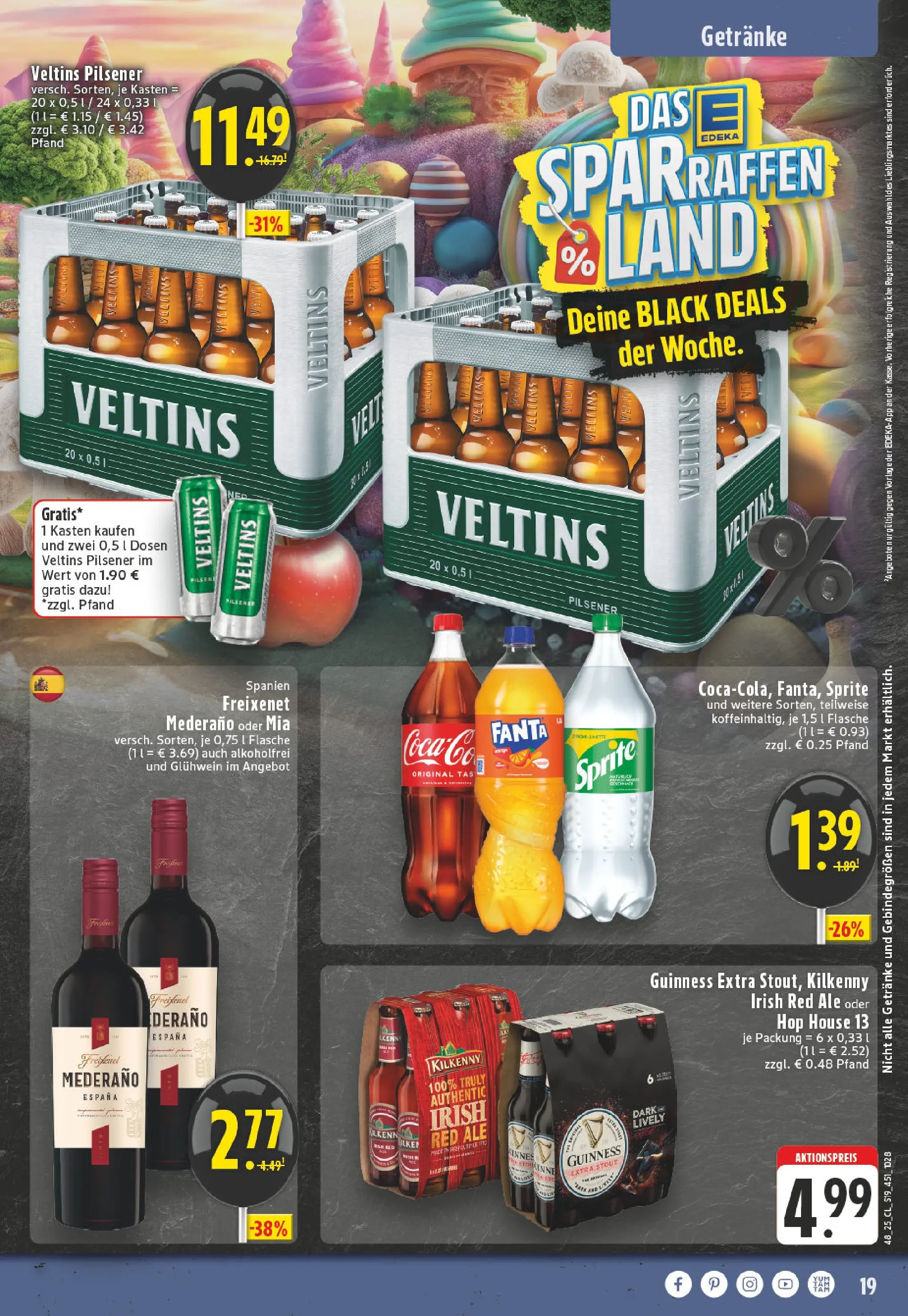 Edeka prospekt Montabaur	 (ab 23.11.2025) » Angebote Online | Seite: 19 | Produkte: Fanta, Sprite, Freixenet, Freixenet mederano