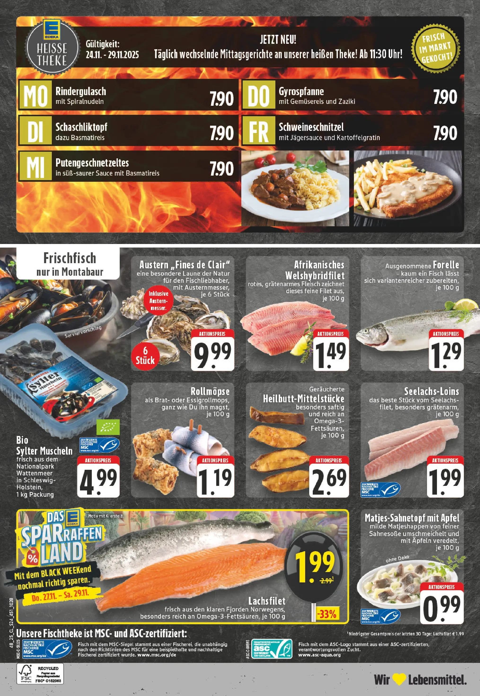 Edeka prospekt Montabaur	 (ab 23.11.2025) » Angebote Online | Seite: 24 | Produkte: Basmatireis, Theke, Äpfel, Uhr