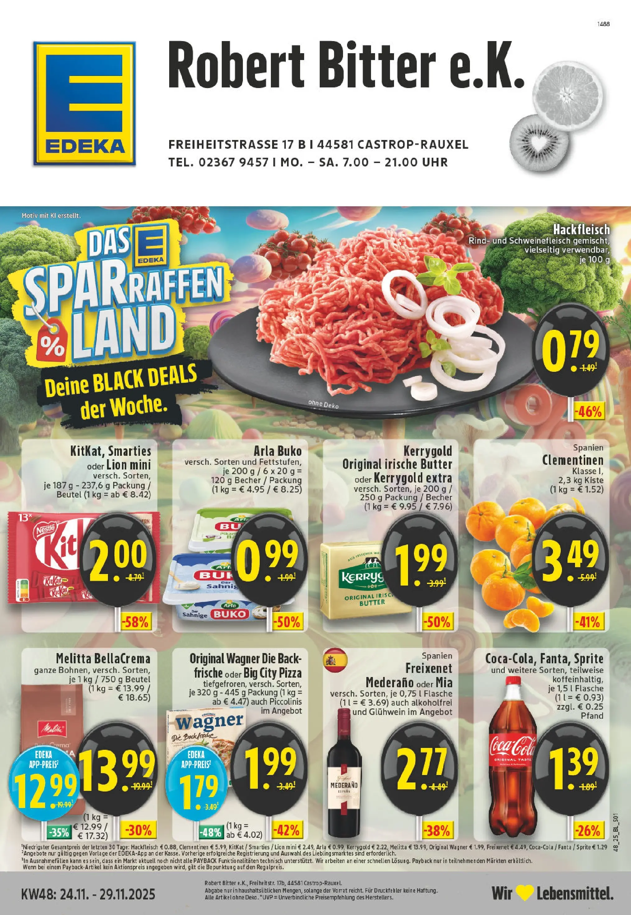 Edeka prospekt Castrop-Rauxel	 (ab 23.11.2025) » Angebote Online | Seite: 1