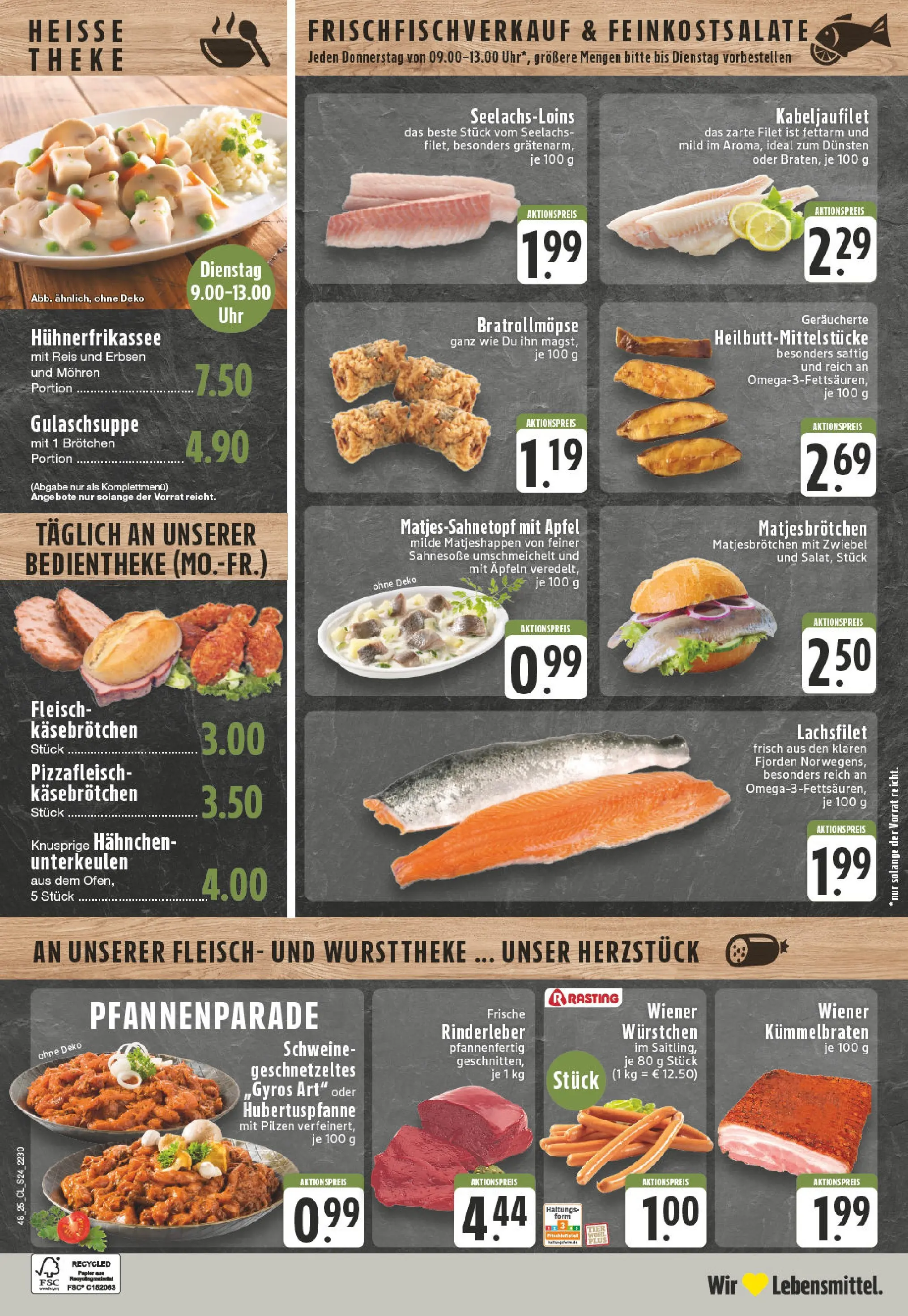 Edeka prospekt Leverkusen	 (ab 23.11.2025) » Angebote Online | Seite: 24 | Produkte: Theke, Reis, Fleisch, Uhr